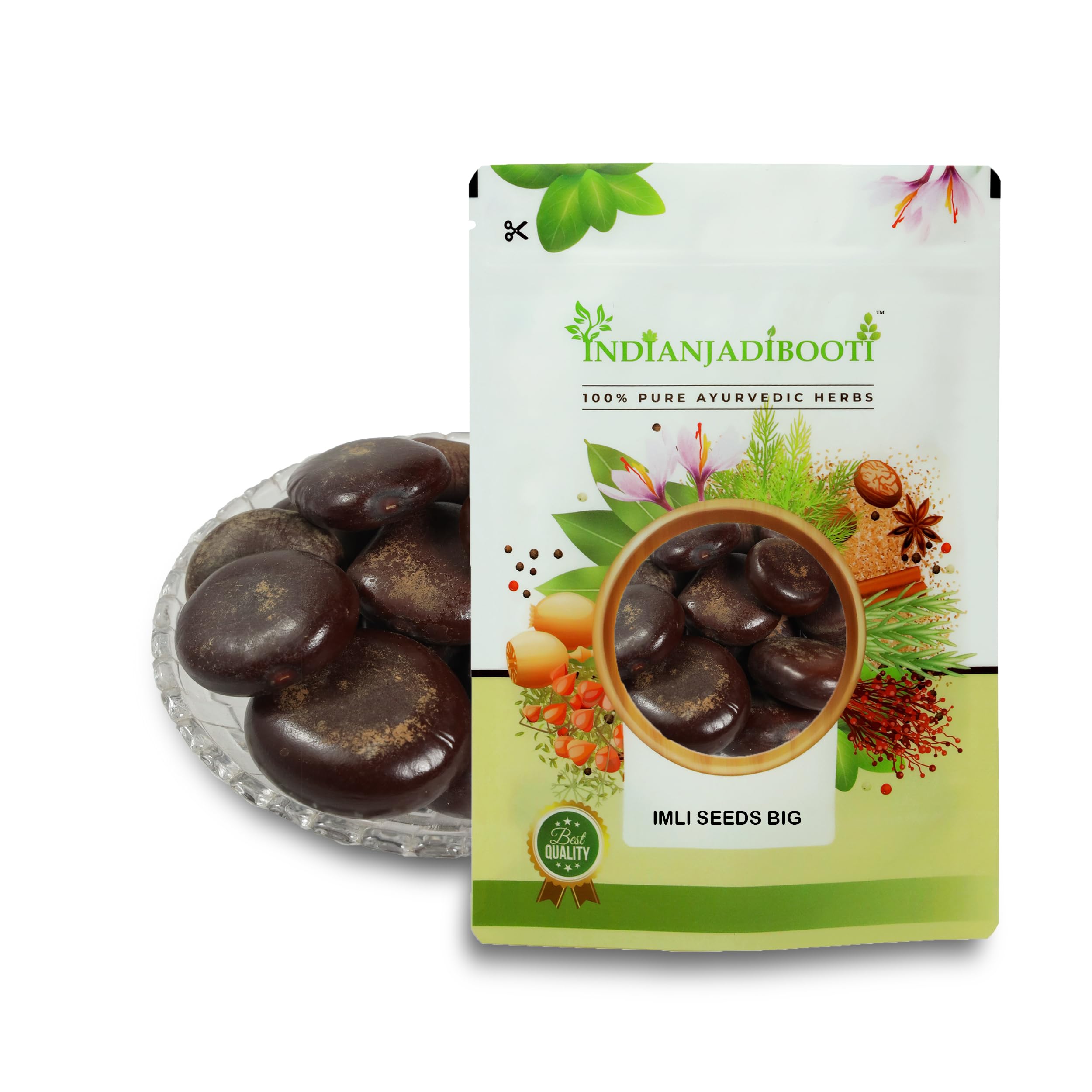 IndianJadiBooti Pahadi Imli Beej Bada (250g Pack of 2) | Big Mountain Tamarind Seeds | Jangli Imli | Raw Tamarindus Indica for Strength, Energy & Calcium Support | 100% Natural & Whole-image-16