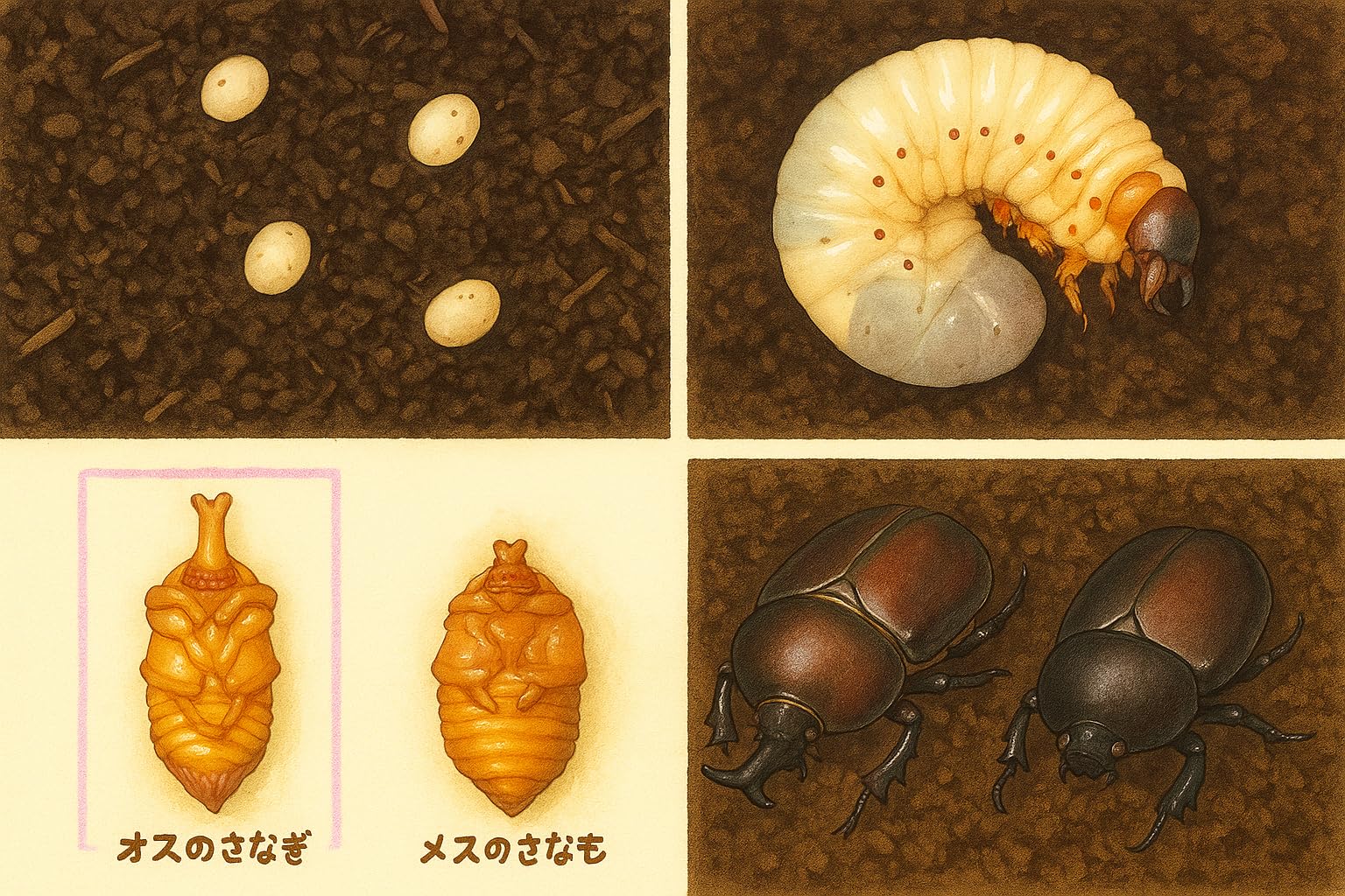Amazon | 国産カブトムシ幼虫 3令サイズ（15〜20g）10頭セット 知育 