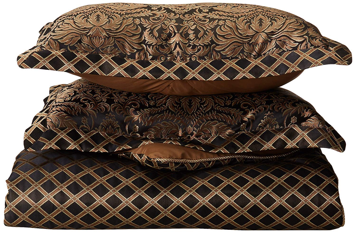 COPRILETTO MARCELLA JACQUARD ORO CON PASSAMANERIA MATRIMONIALE IDEA