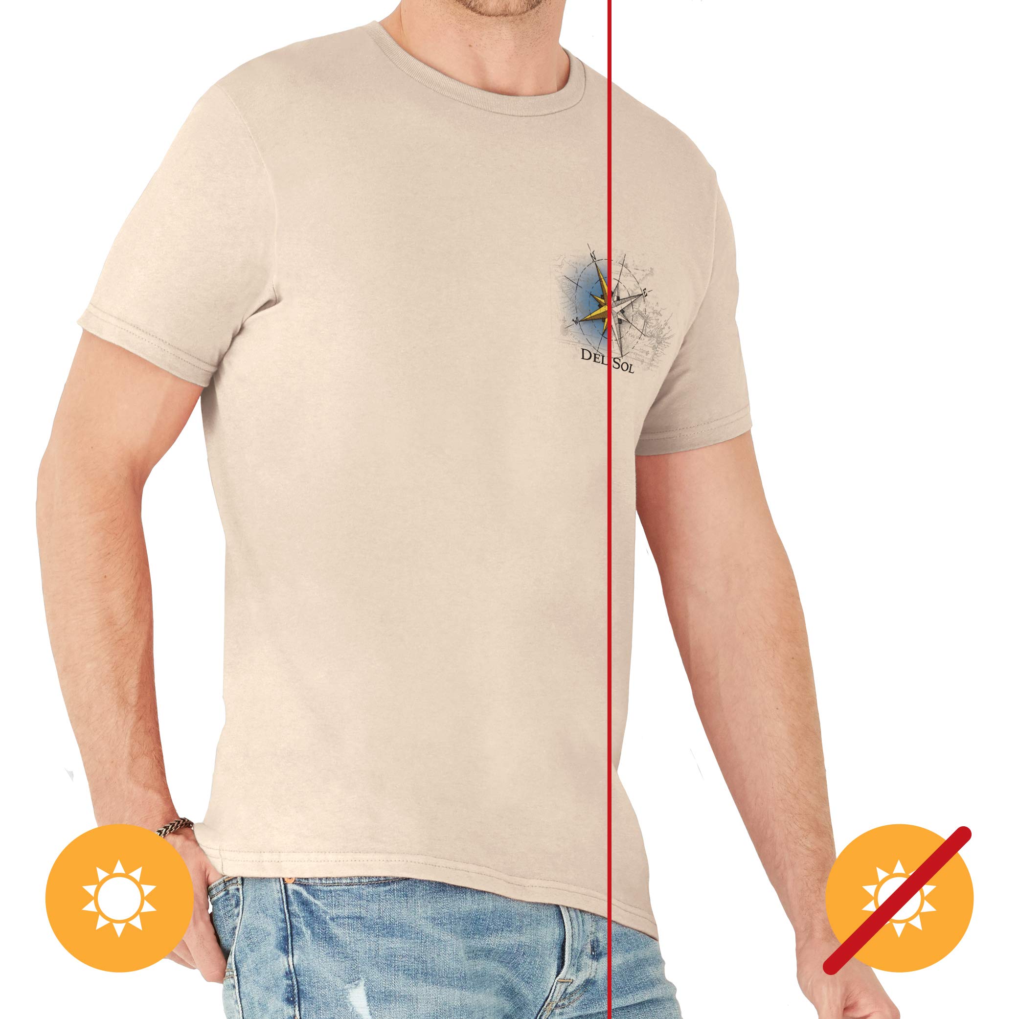 Sunspel Men's Classic Crew Neck T-Shirt in Cool Blue Sunspel