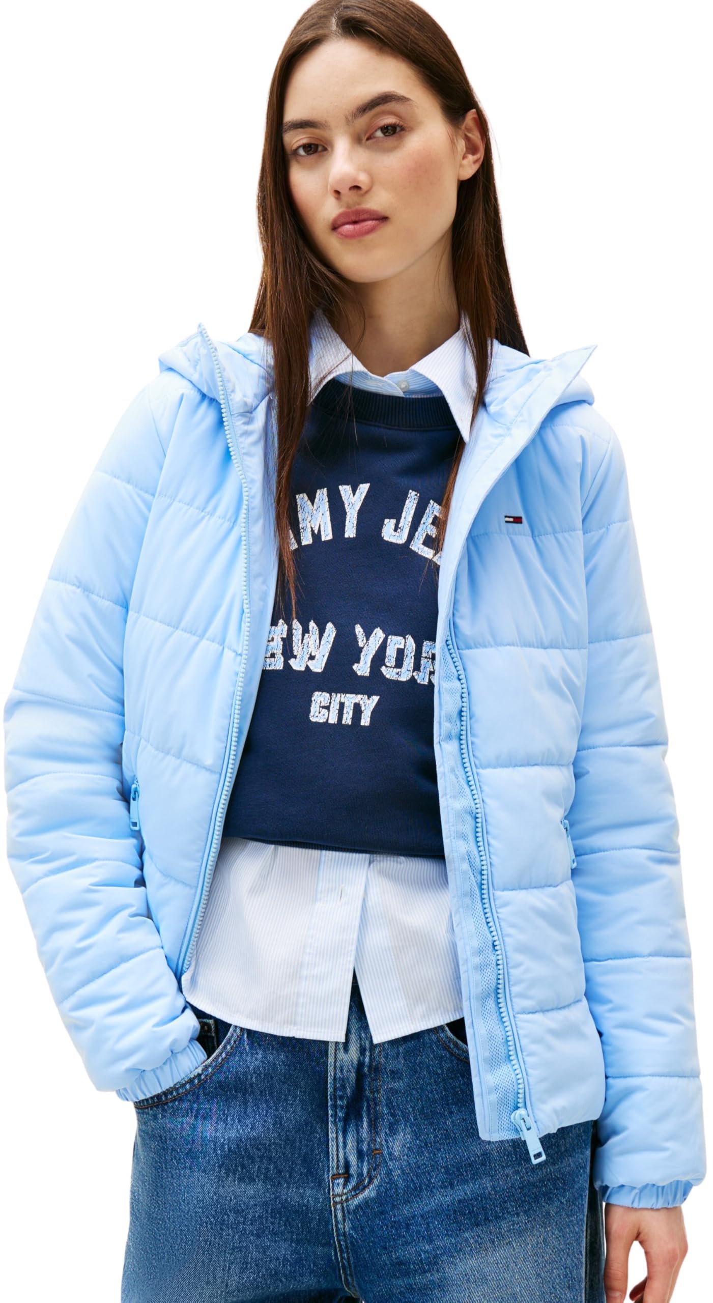 Tommy Jeans Donna Piumino Hooded con Zip