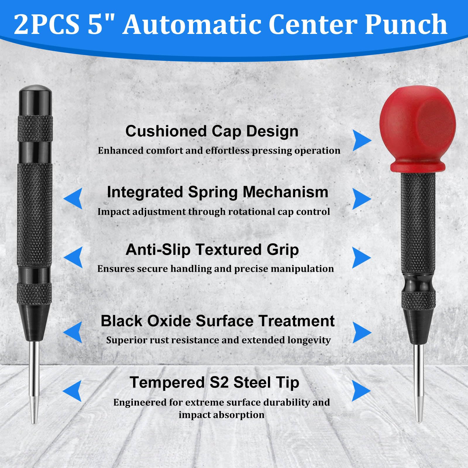 Automatic Center Punches - 3 Pack, FREE SHIPPING -4