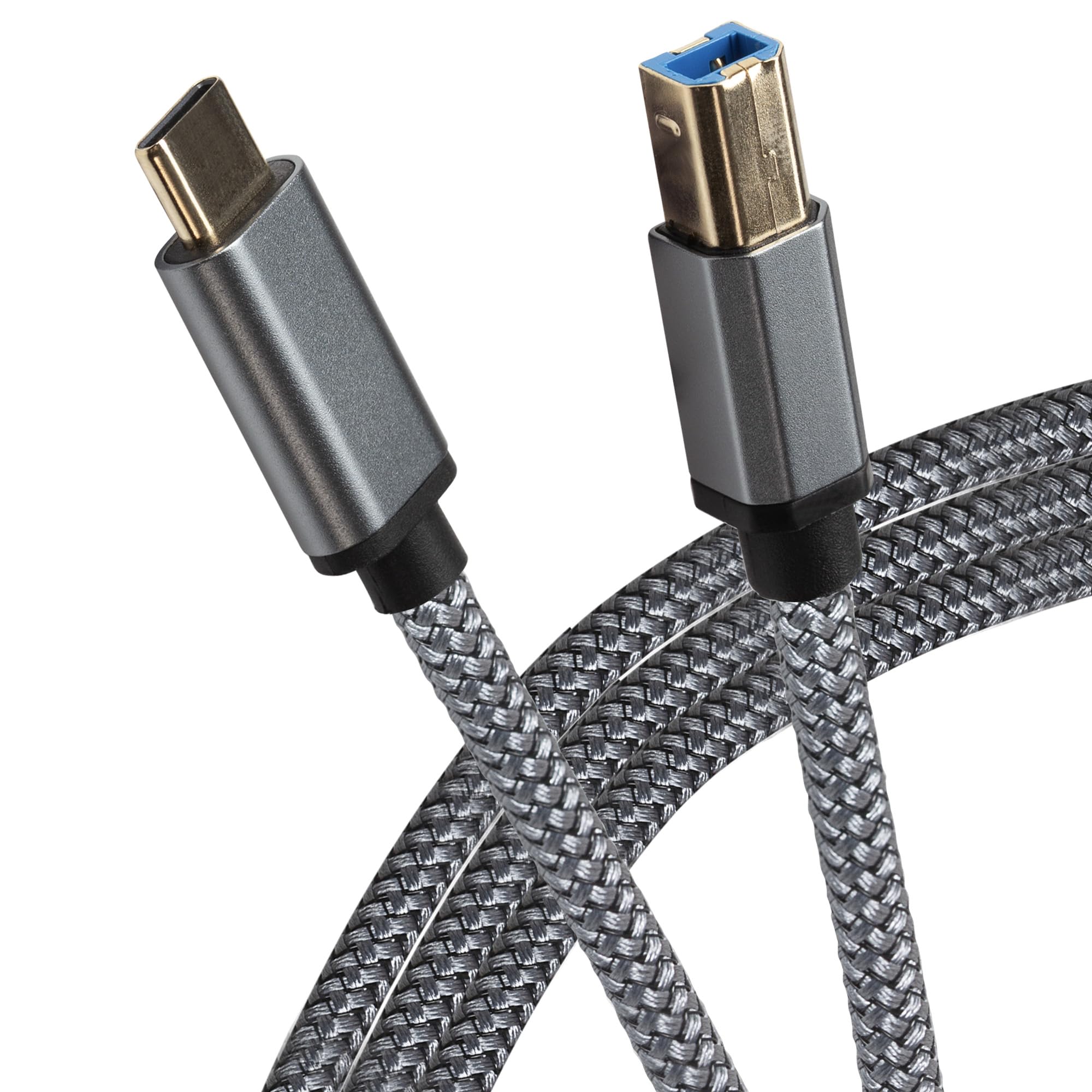 Maplin Men's Usb-C To Usb-B Cable Braided 2M
