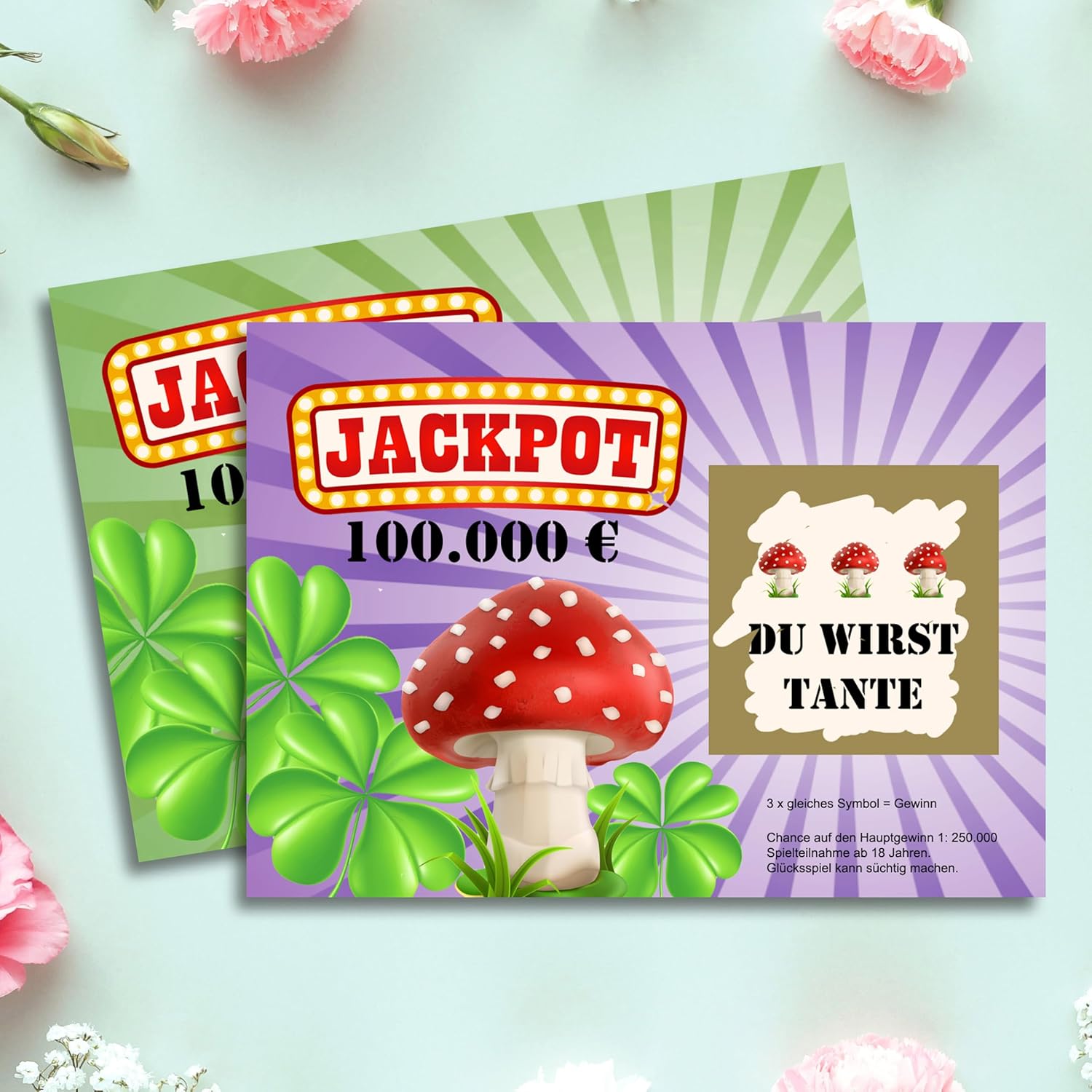 Nastami Announcing Pregnancy with Happiness for Scratching Scratch Cards Pregnancy (Aunt)