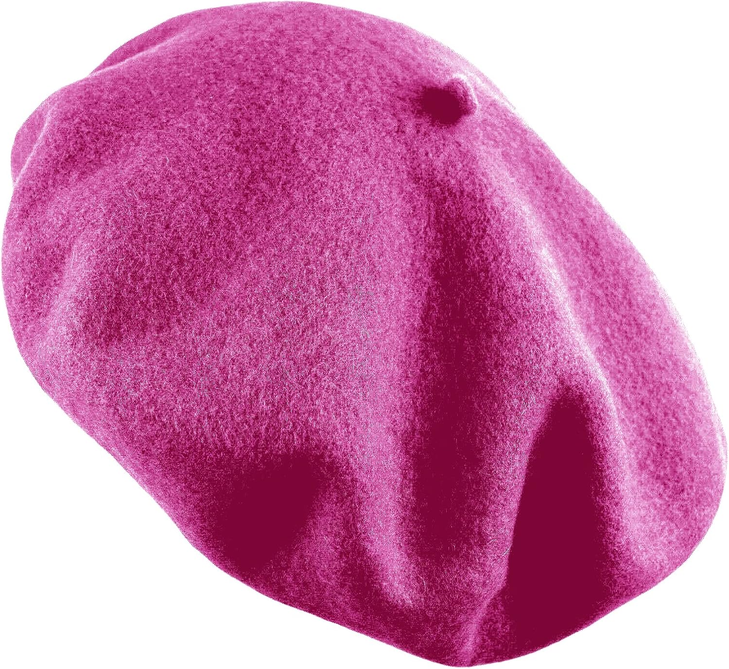 Women's French Beret Hat Solid Color Plain Wool Classic Traditional Artist Cap - Image 2