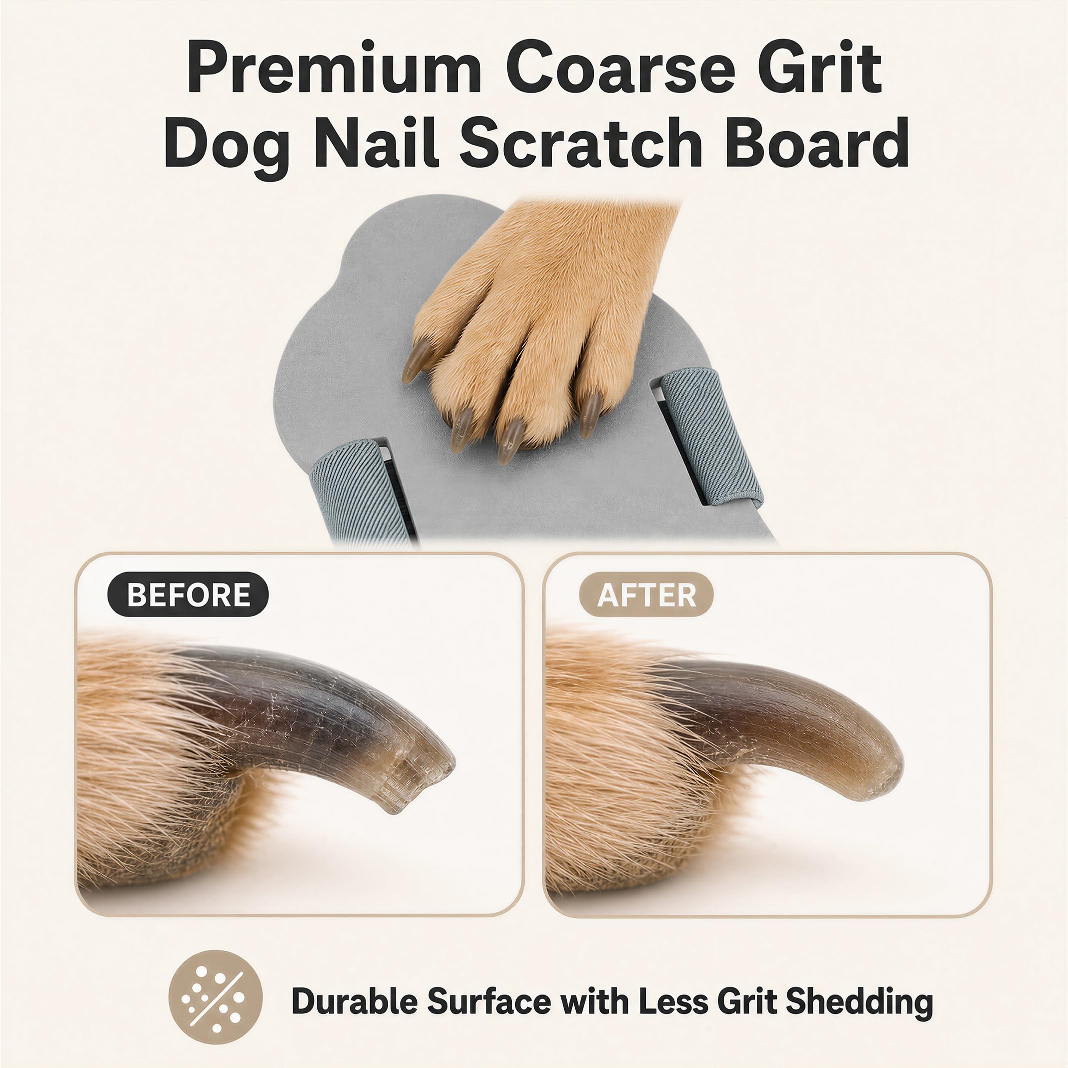 Planche à ongles portable pour chien avec dragonne pour chien nerveux | Polissoir à ongles silencieux sans stress pour chien et chat de petite, moyenne et grande taille