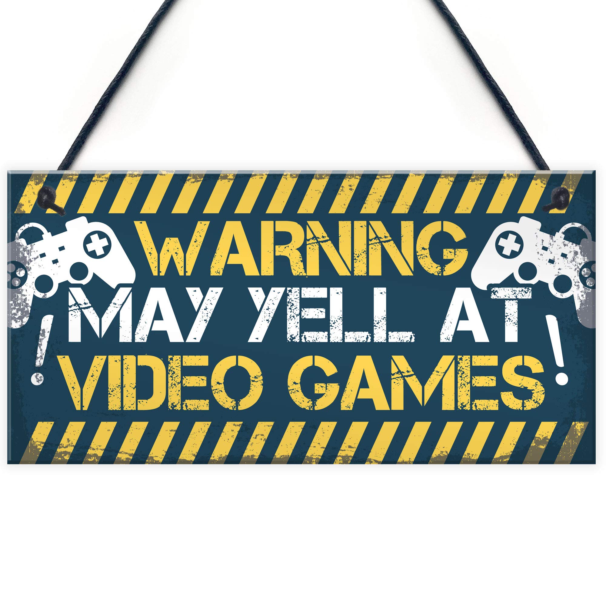 Red Ocean Gaming Bedroom Door Sign Funny Gaming Accessories Gifts Novelty Birthday Gift Idea For Brother Son Dad Gifts For Him