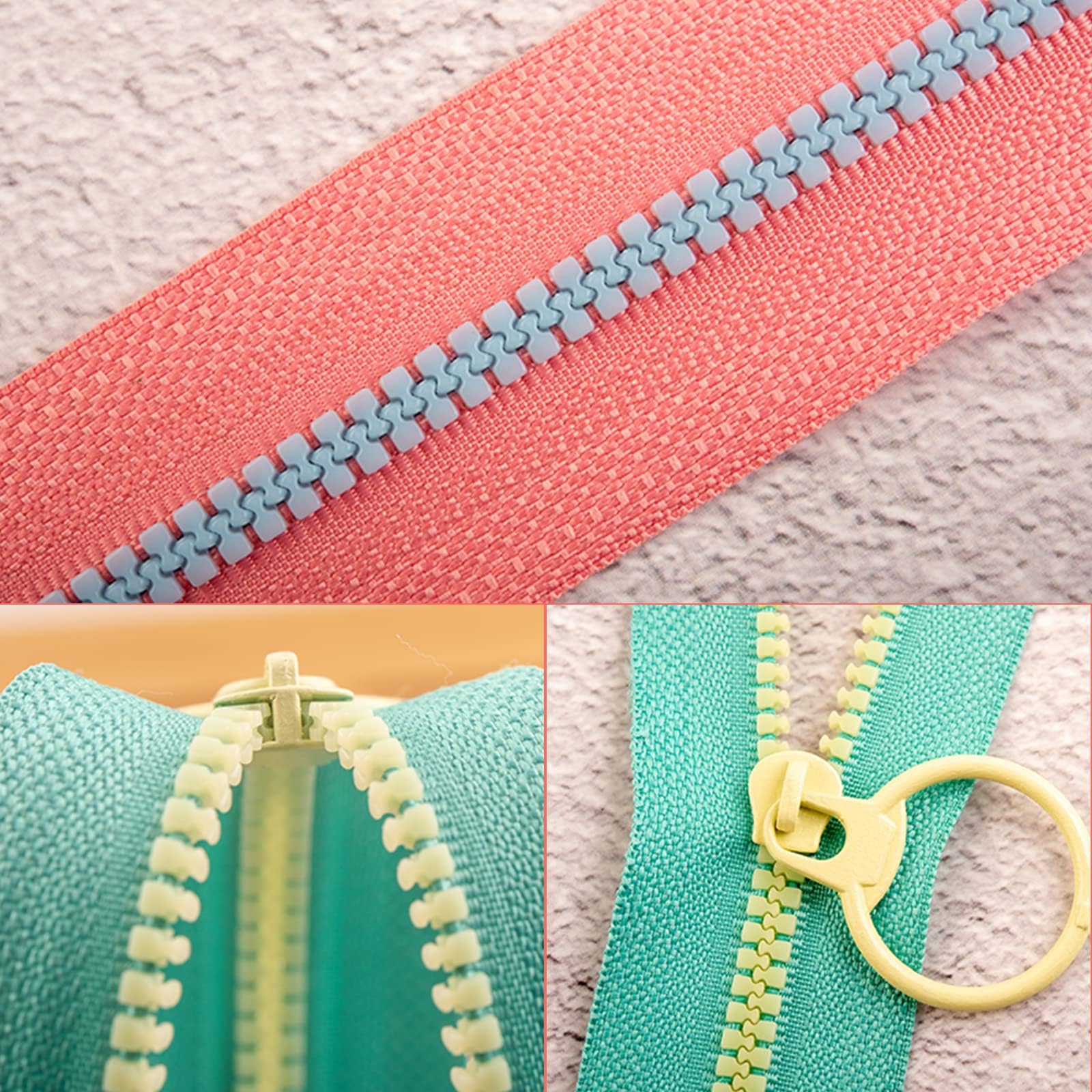 10 Pz Cerniera Lampo Lunga 40 cm, Cerniera Lampo Catena, Cerniere da