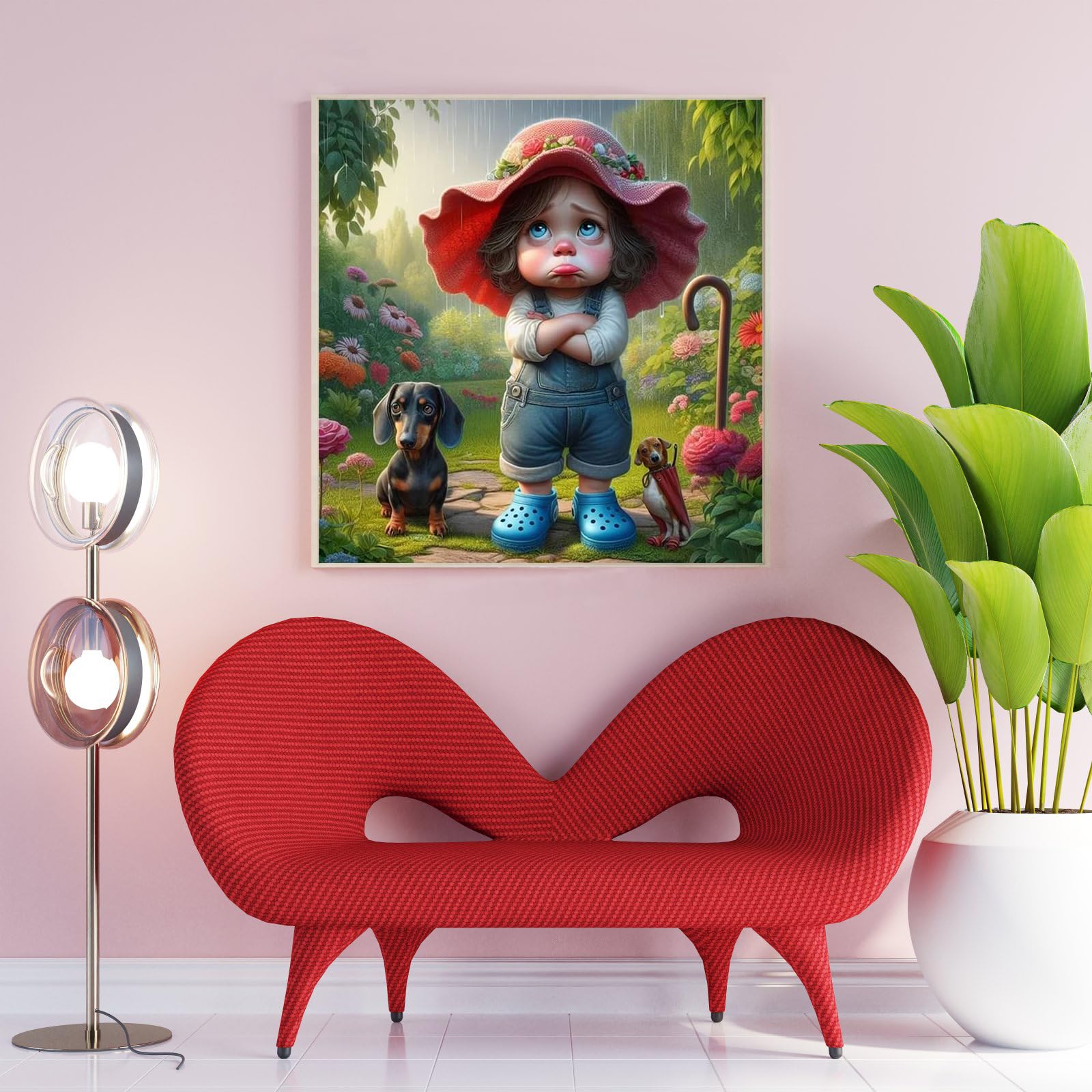 GUMITOON Diamond Painting Kit For Adults - 5D DIY Full Drill Art By Numbers, 12x16 Inch Home Wall Decor