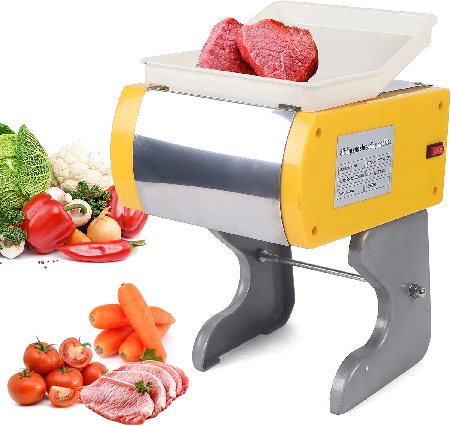 Electric Slicer Meat Vegetable Cutting Machine professionnelle Coupe