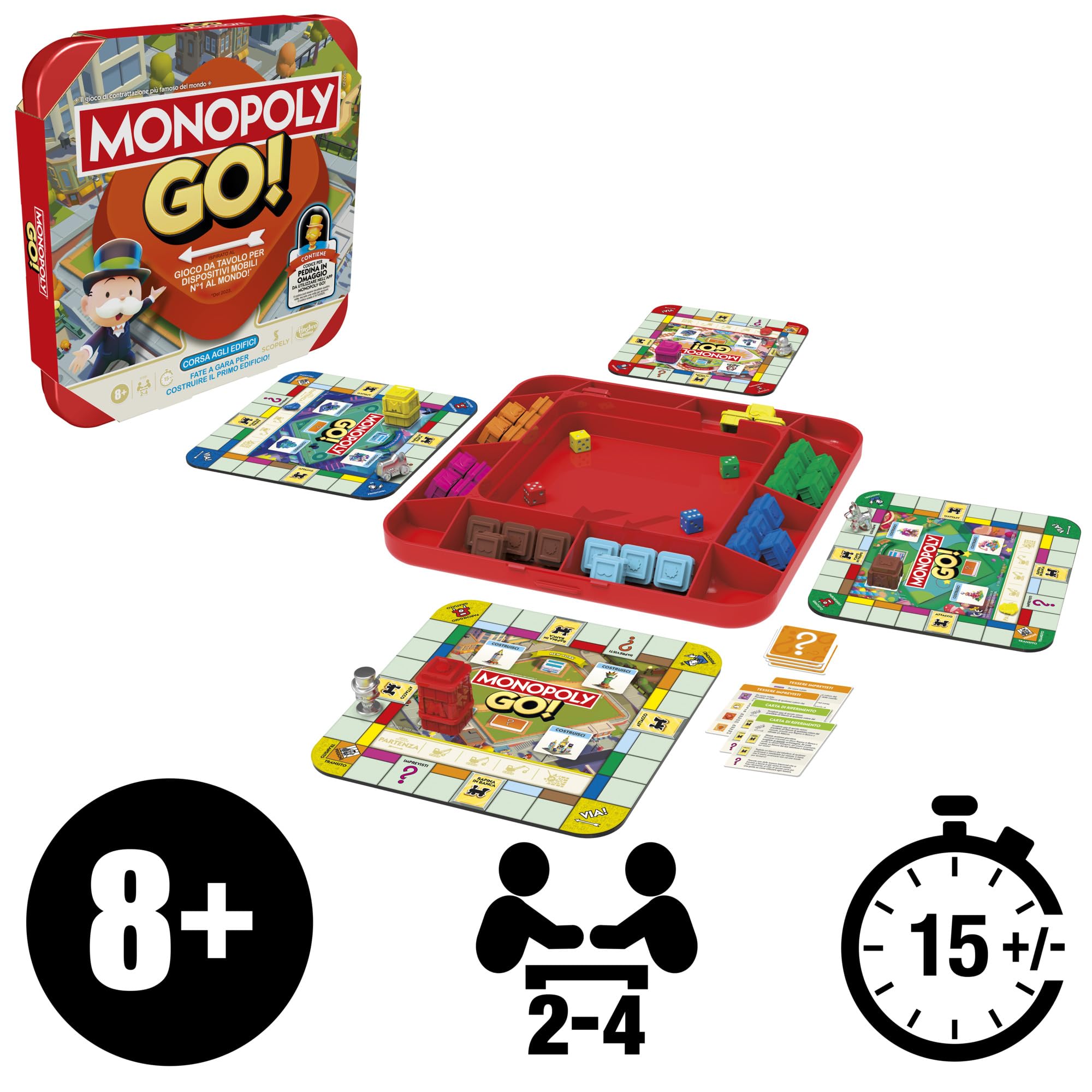 Monopoly Go! Gioco da tavolo - Versione italiana
