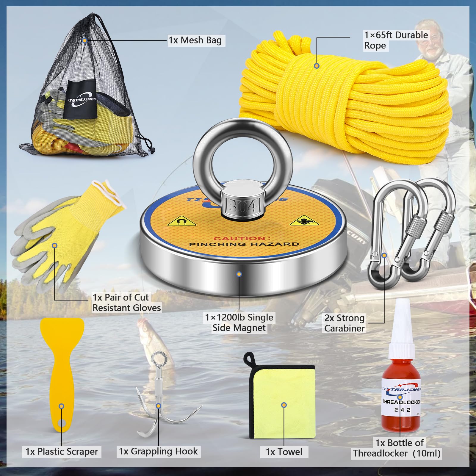 (3 Pack) Premium Replacement Notched Lawn Mower Deck Blade fits Oregon 91-253 91-264 91-311 91-506 | 20 ½