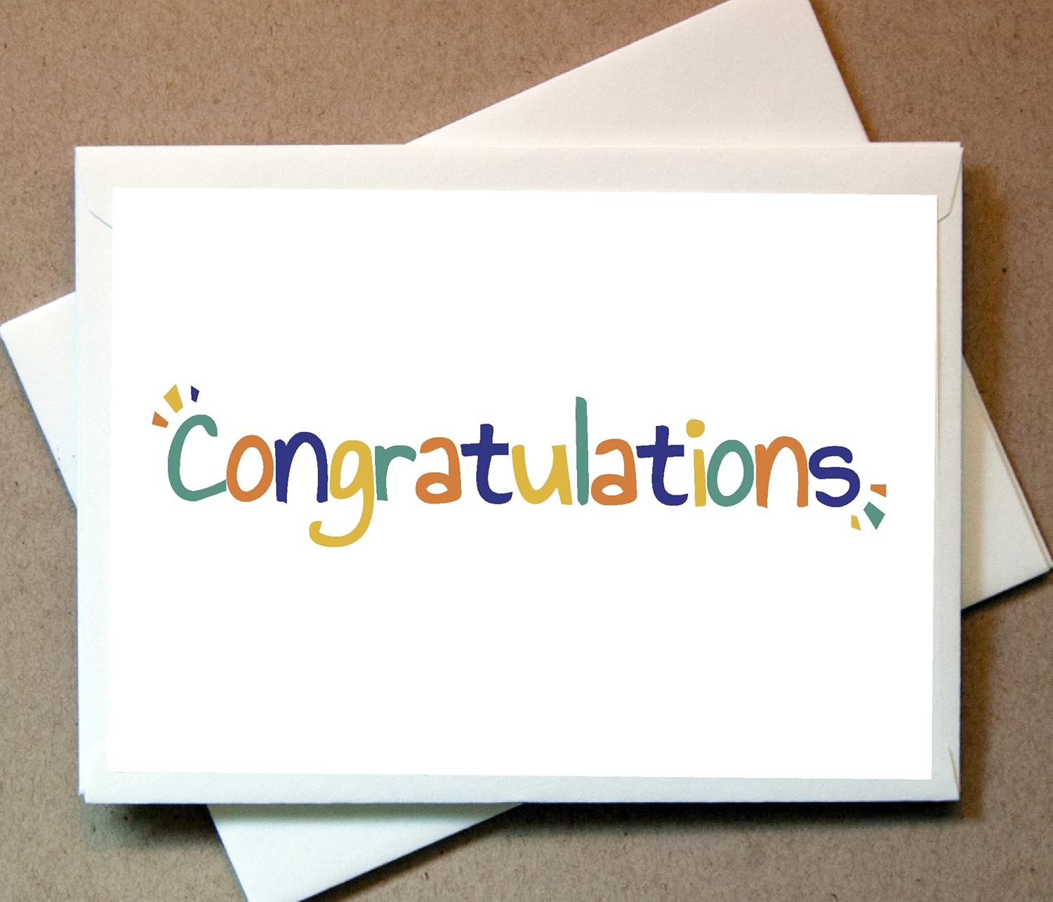 Congratulations Greeting Cards (20 Foldover Cards and Envelopes)