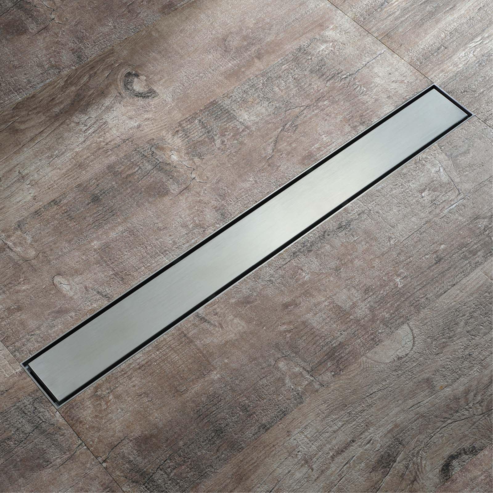 Drenaje de Piso, Colador de Drenaje de Piso Cromado Drenaje de Piso de Acero Inoxidable Drenaje de Piso de Ducha Rectángulo 67 * 600 Mm