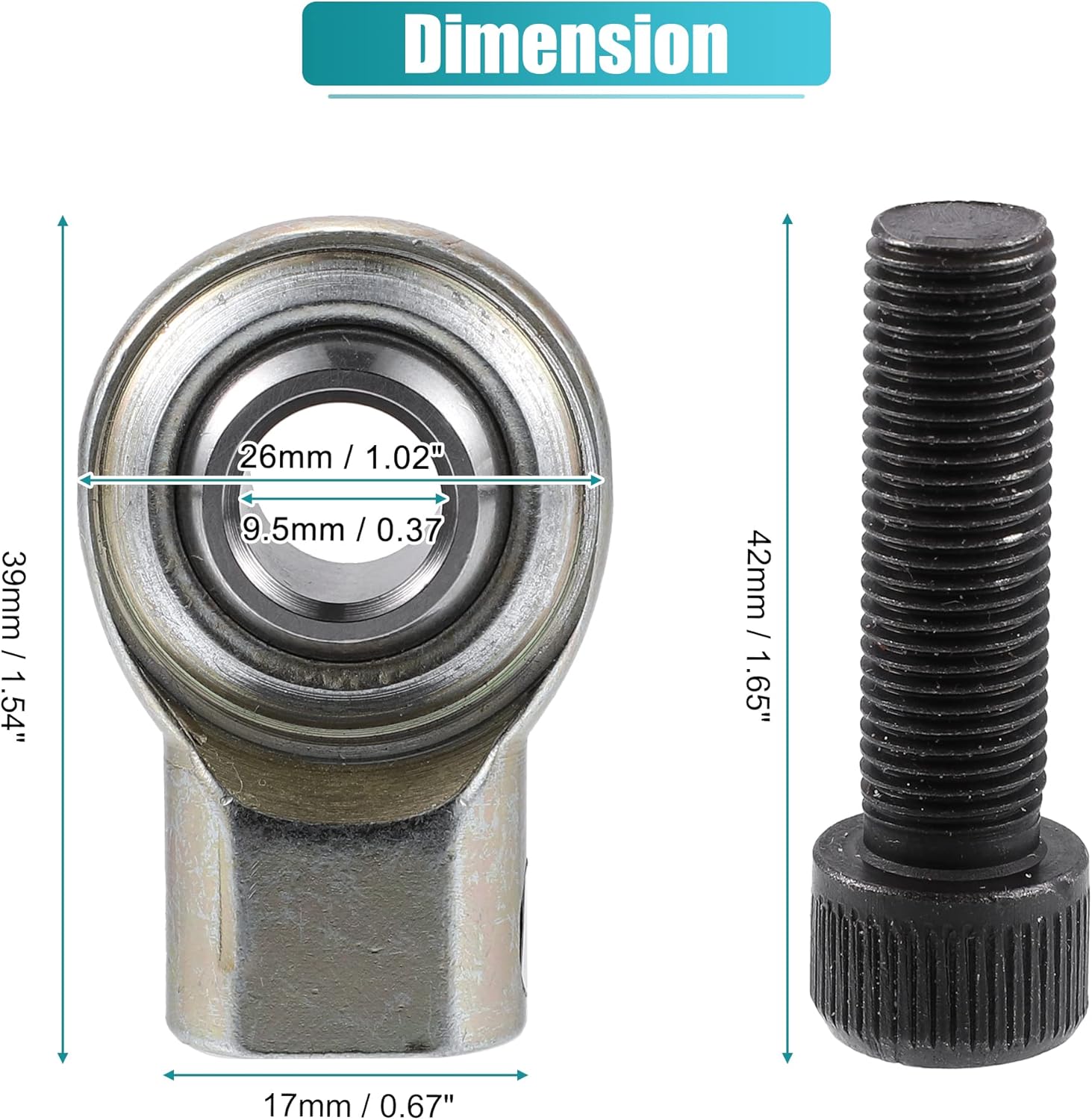 X AUTOHAUX Clutch Rod Replacement Kit for Ford F150 F250 F350 F450 F550 1987-1998 1999-2010 Bronco Clutch Rod End Bushing Repair Kit