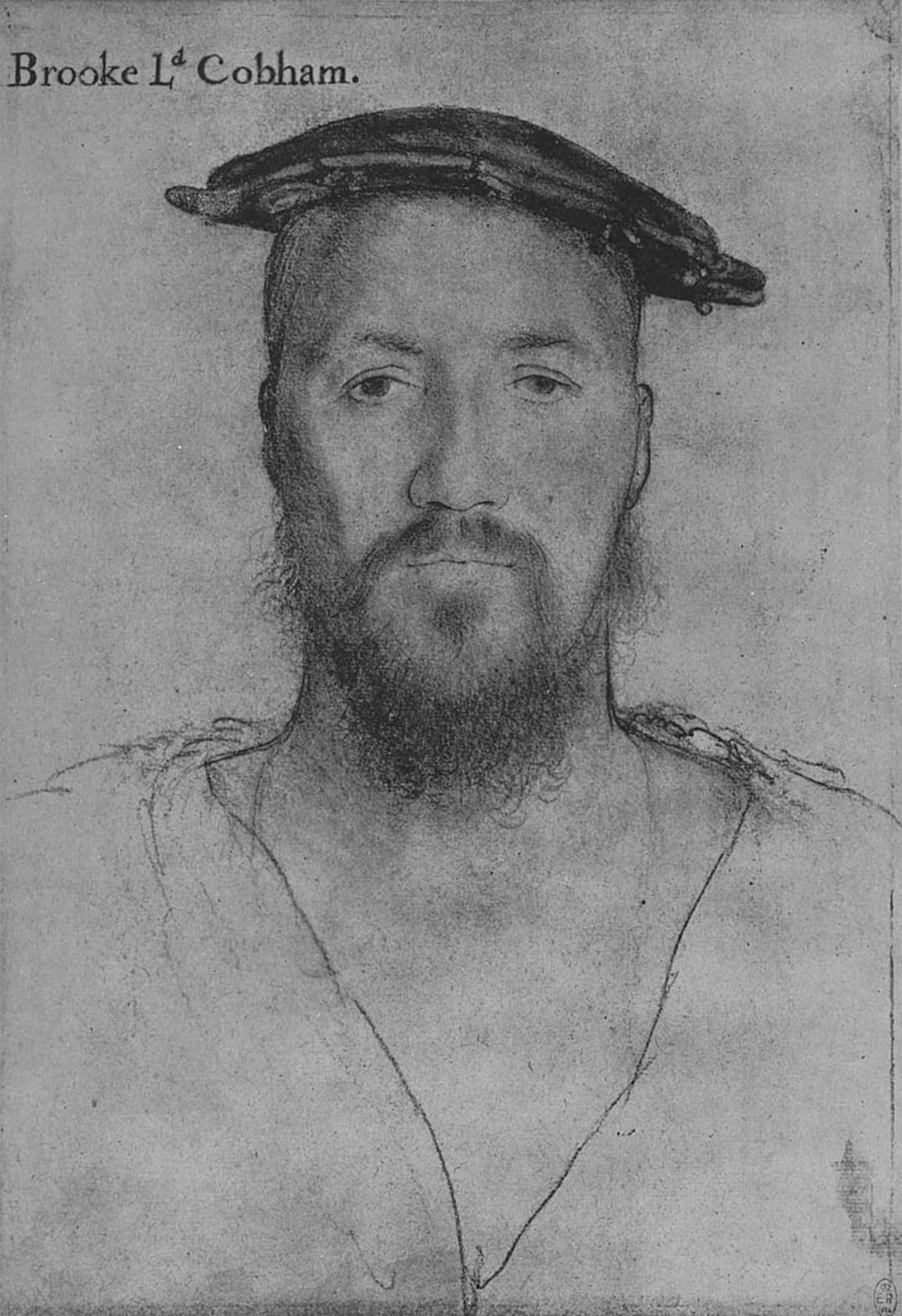 ARTXLXXBN Famous Art Print Poster Vintage Wall Art George Brooke Lord of Cobham by Hans Holbein the Younger Canvas Art Poster for Home Decor 60x90cm