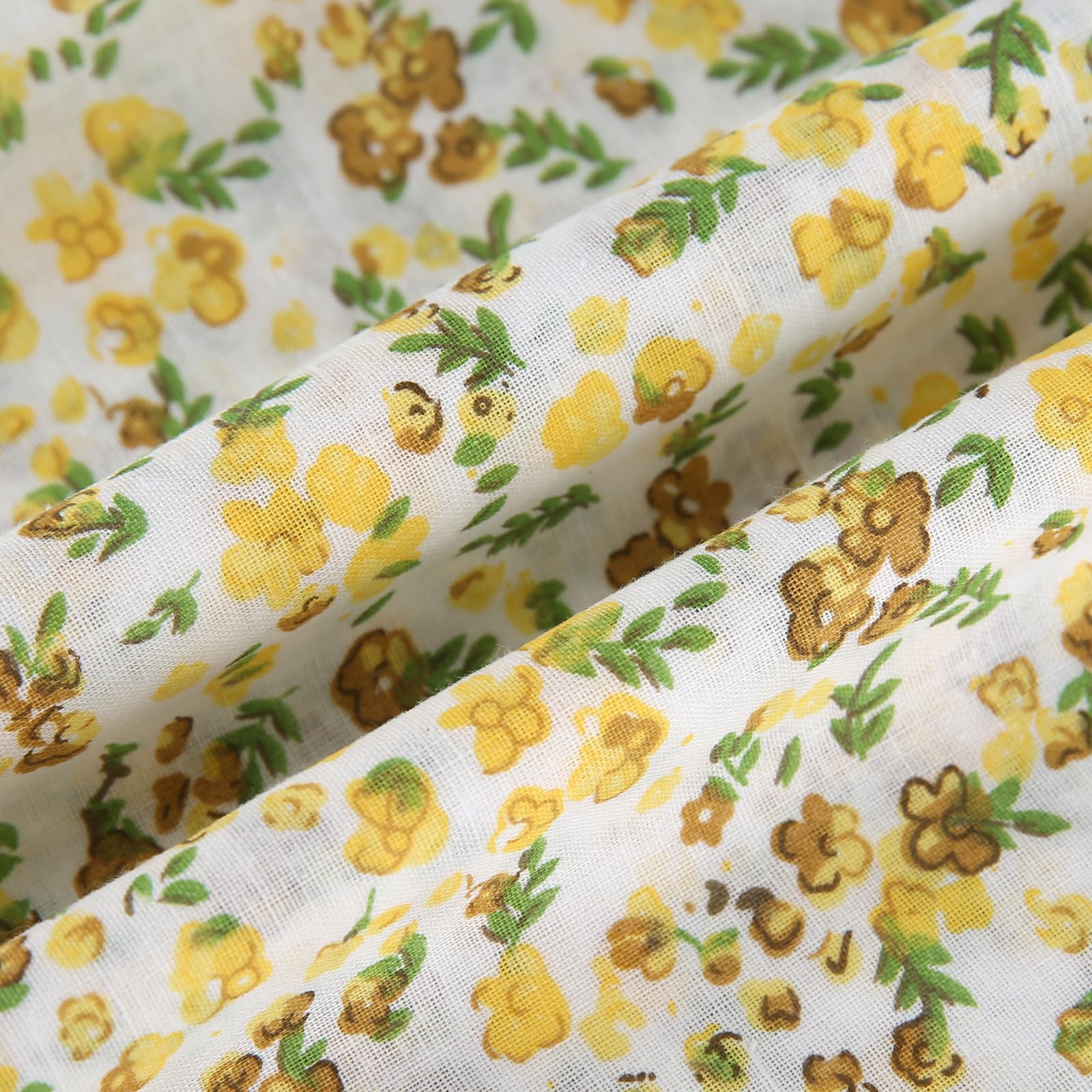 Tissu Coupon Coton Fantaisie Fleuri - 280 Cm X 280 Cm - Italie - Pour Coussins, Nappes, Rideaux