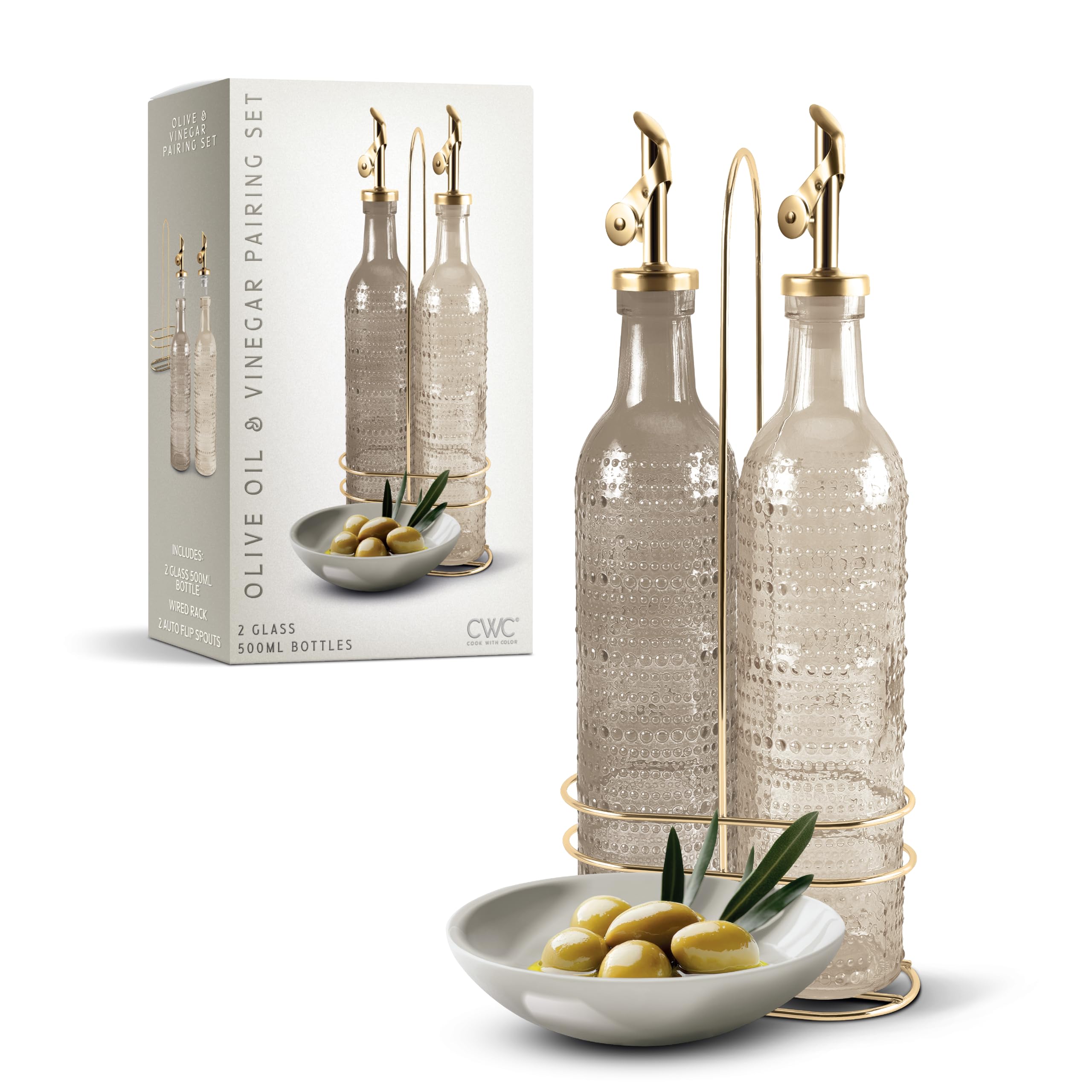 COOK WITH COLOR 2-Pack oil dispenser