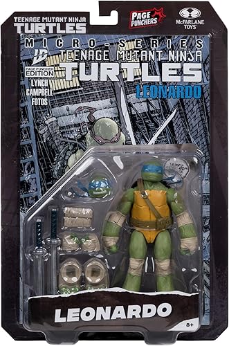 Miniatura 9 de McFarlane Toys -Teenage Mutant Ninja Turtles (Page Punchers) Figura de acción de Leonardo de 5 pulgadas con cómic