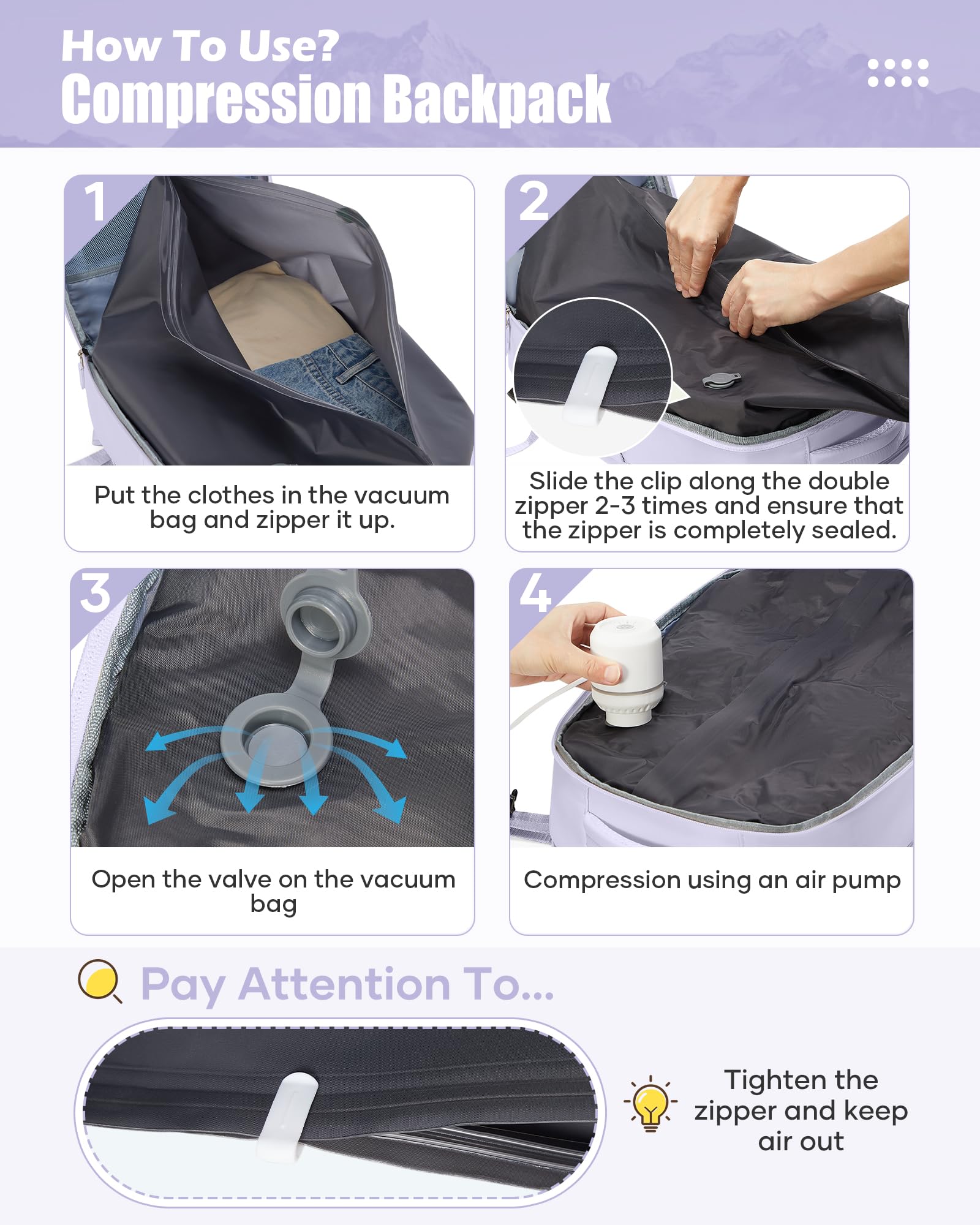 SZLX Zaino Ryanair 40x30x20 Sottovuoto Zaino da Viaggio 40x30x20 Wizzair Bagaglio a Mano 40x20x25 Borse da Cabina per Easyjet 45x36x20 Donna con USB Adatto a PC da 14 Pollici, Valigia con Sottovuoto