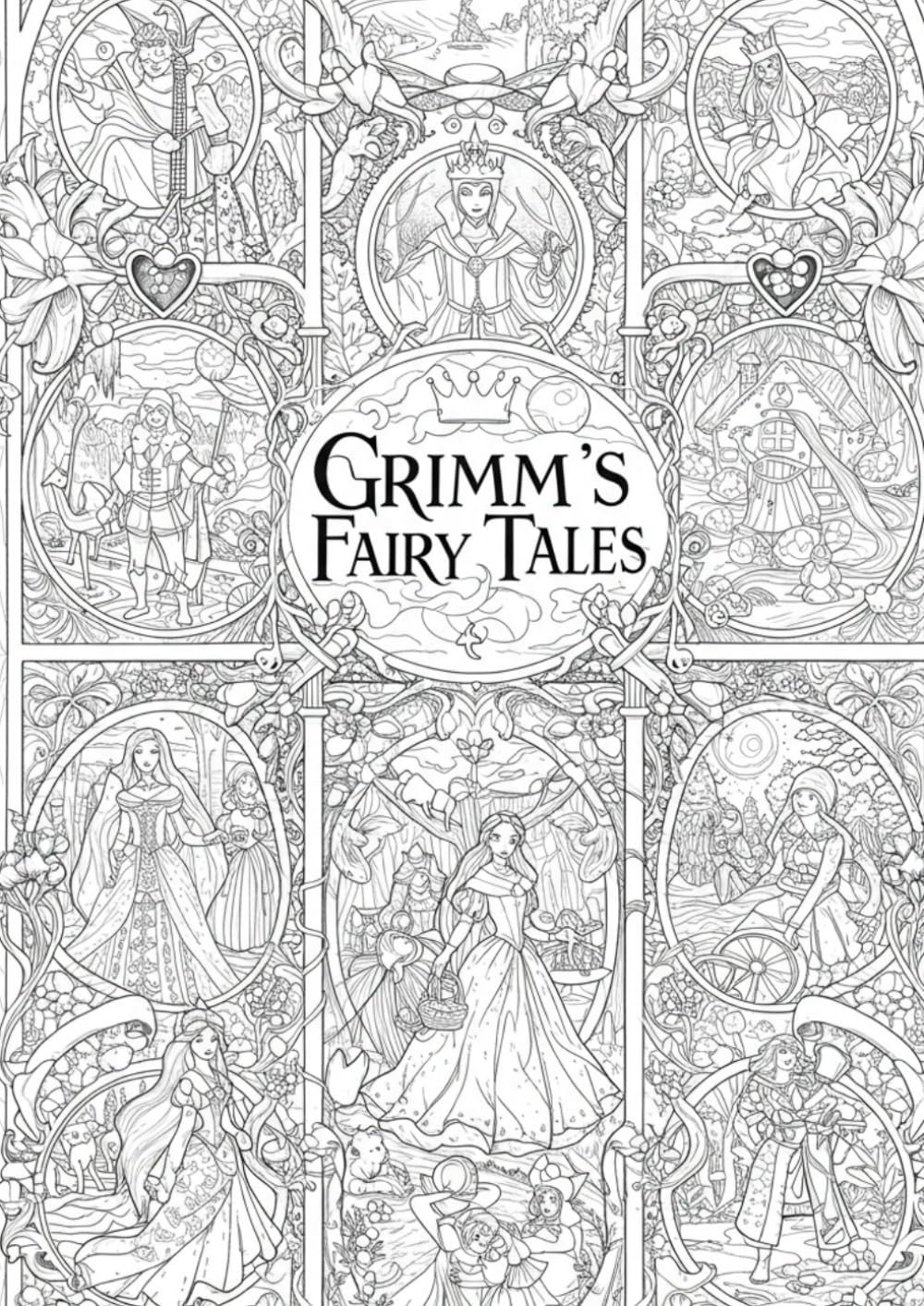 Grimm's Fairy Tales Coloring Book: A Magical Journey for Adults