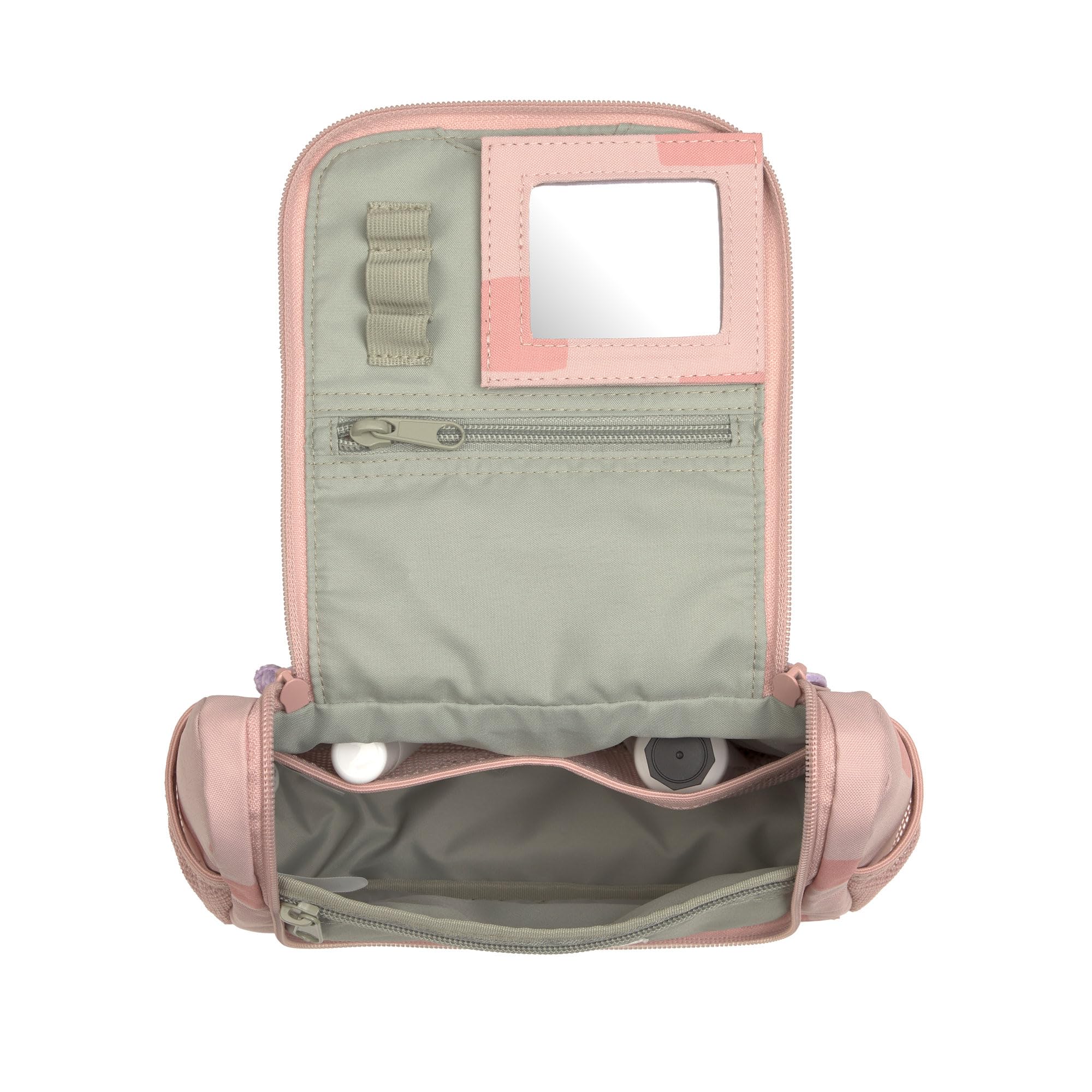 LÄSSIG Kosmetyczka dla dzieci, worek na pranie, do zawieszania/mini Washbag Pattern Party Rose