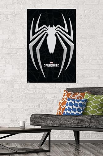 Miniatura 2 de Trends International Marvel's Spider-Man 2 - Póster de pared con icono de Peter Parker, 22.37 x 34.00 pulgadas, paquete de póster y montaje prémium