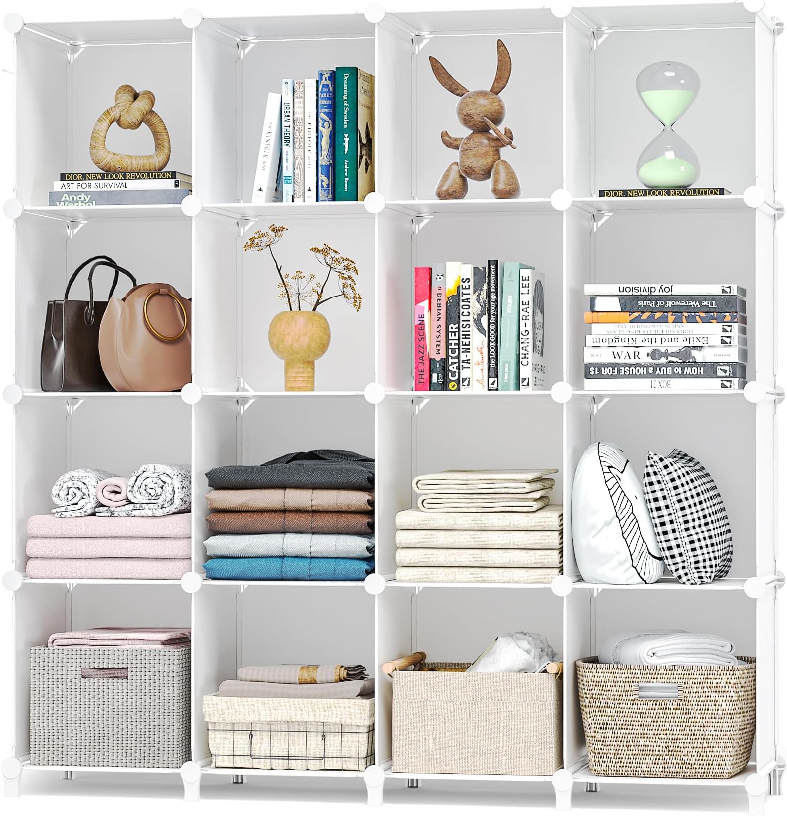 Amazon.com: Lavish Home Piece 16 Cube Interlocking, Customizable ...