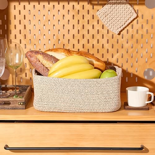 Miniatura 5 de MiniArk Cesta de almacenamiento para estantes  Cubo pequeño para organizador de estantes  Cesta suave para bebé  Cesta de juguetes  Cesta decorativa