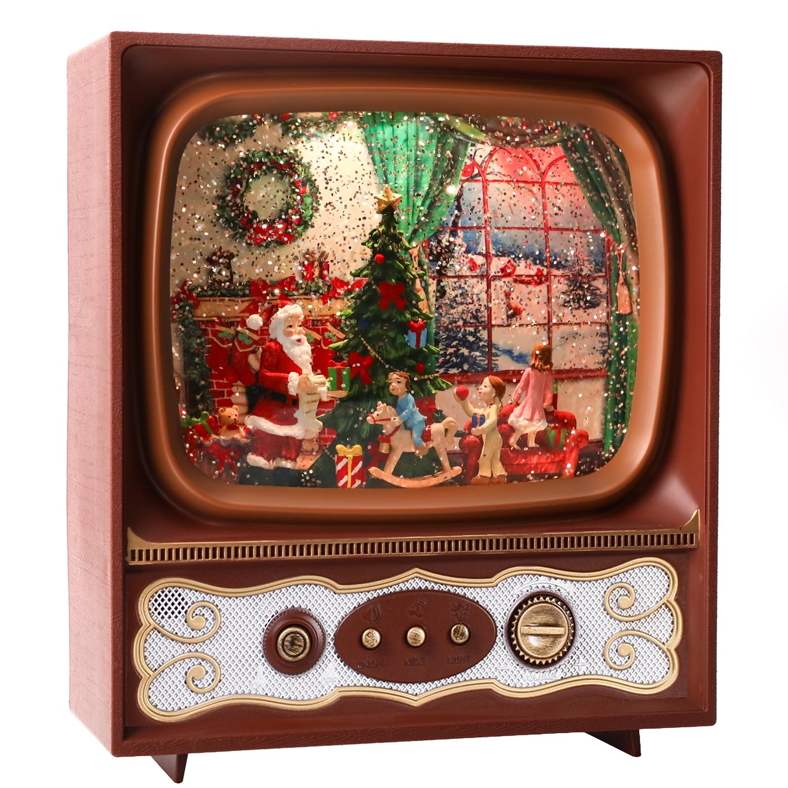 Amazon.co.jp: PEATOP クリスマス スノードーム テレビ ミュージカル