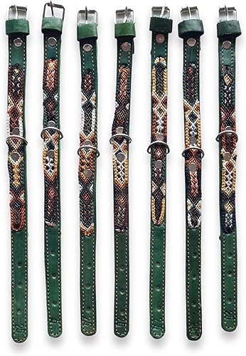 Miniatura 5 de Collar para mascotas hecho a mano, ideal para cachorros, tejido a mano y cuero, collar de perro o collar de gato, suave, duradero y agradable al