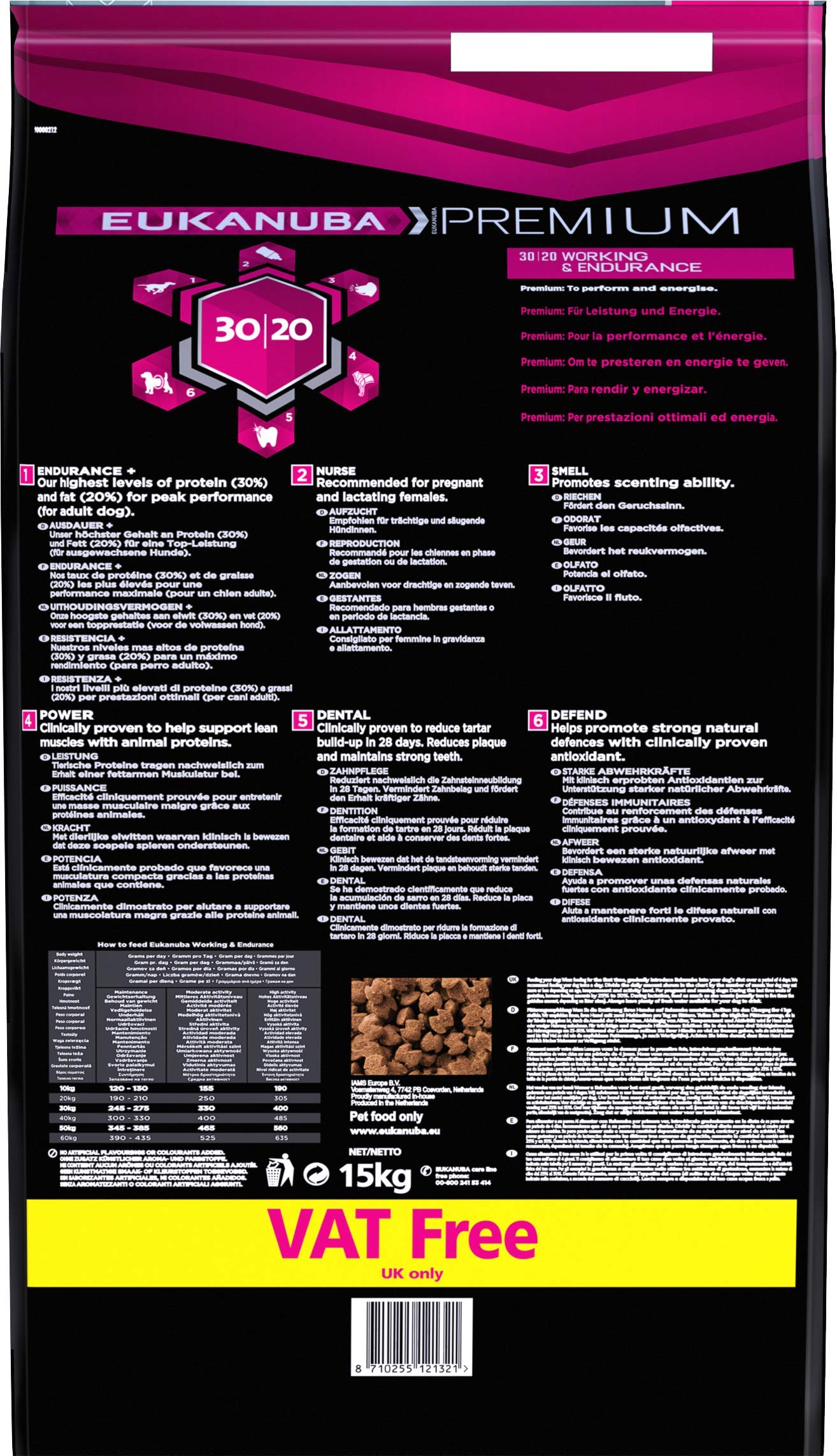 Eukanuba Dog Food Performance Adult Working 15kg