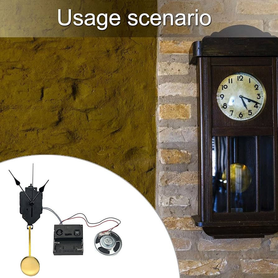 アンファン ブタの振り子時計（訳あり） ノア精密 掛け時計 電波時計 振り子時計 計8曲 我が家の演奏会