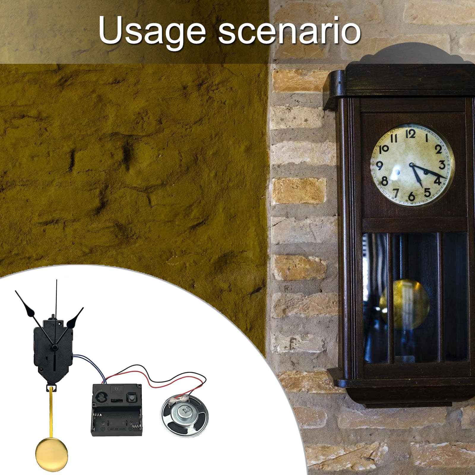 Amazon.co.jp: グプゾイ クォーツ振り子時計ムーブメント機構修理部品