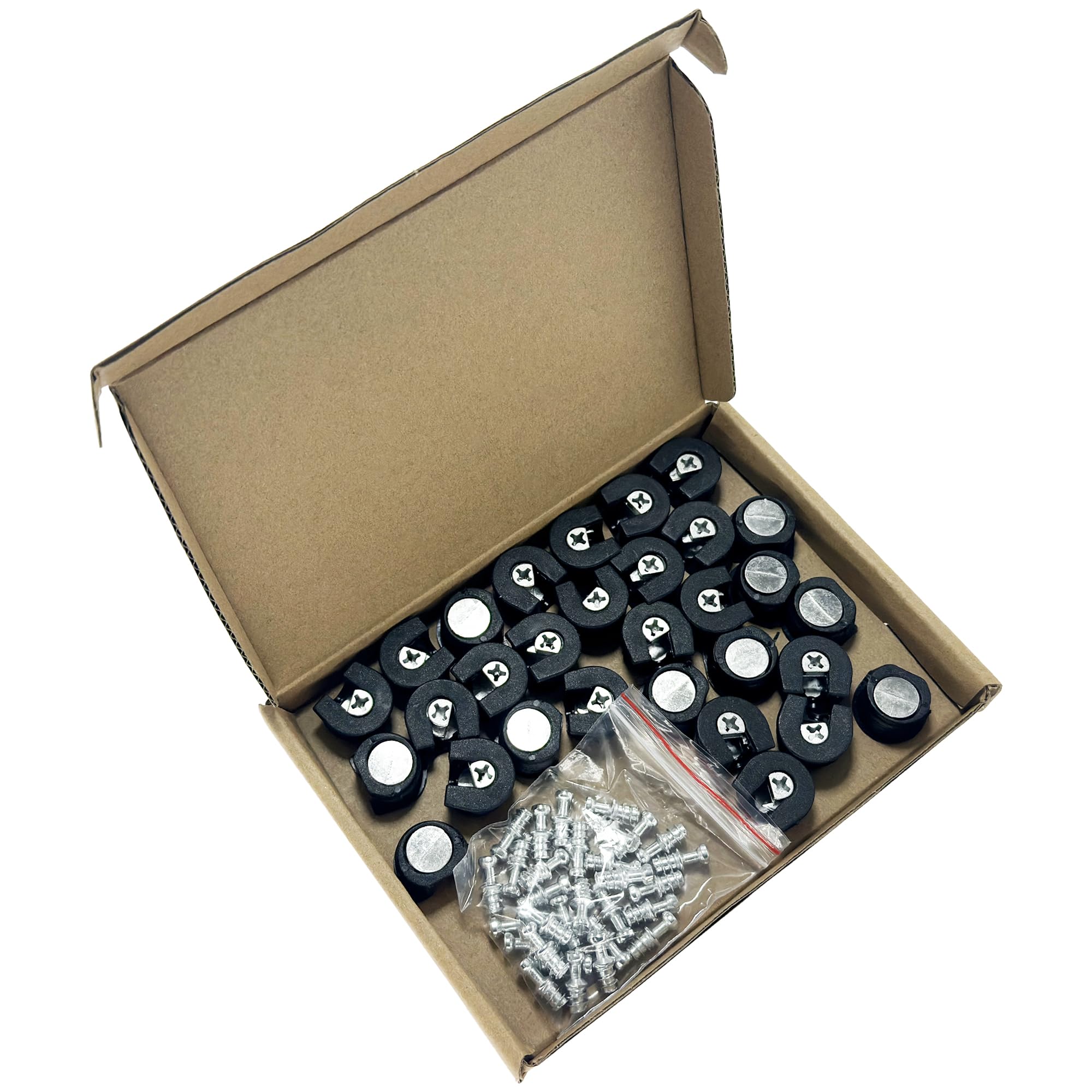 30 PCS Furniture Connectors Eccentric Cam Lock,Funiture Connection Fixing Screws (Black), 19mm - Image 4