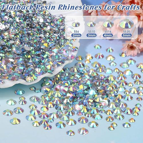 Miniatura 4 de Pegamento de diamantes de imitación B7000 con 14000 diamantes de imitación para manualidades, kit de diamantes de imitación AB transparentes