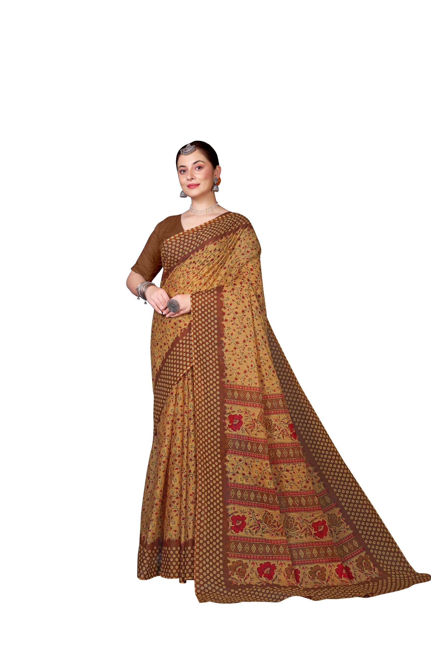 tamaira fashion Mulmul Salli Pure Cotton Saree For Woman Floral Printed |Office Wear Daily Wear Sarees For Women Without Blouse Piece-picture-43