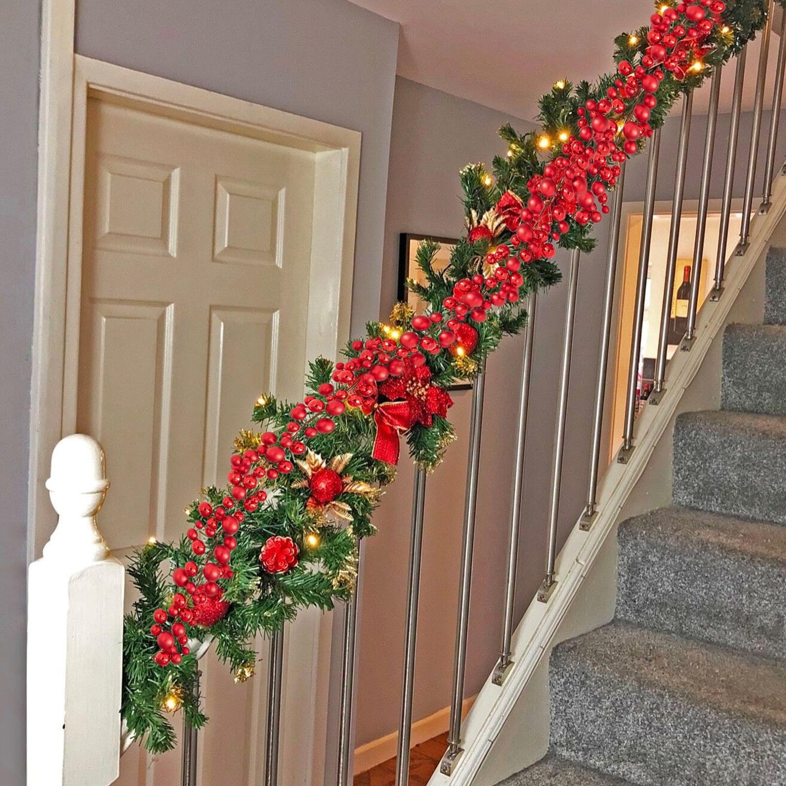 Guirnalda con Bolas para Árbol Navideño Decoración Ajustable