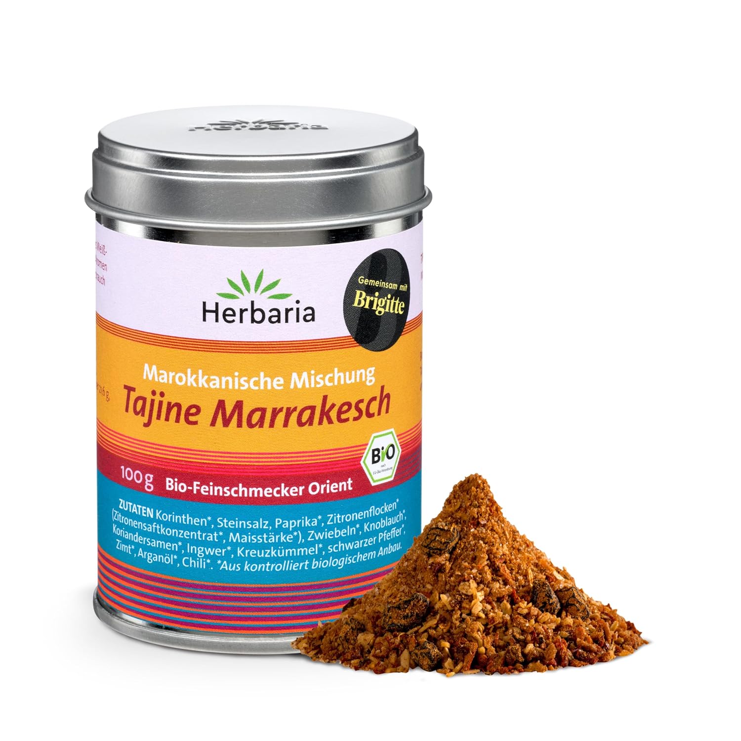 Herbaria Tajine Marrakesch bio 100g M-Dose - fertige Bio-Gewürzmischung ...