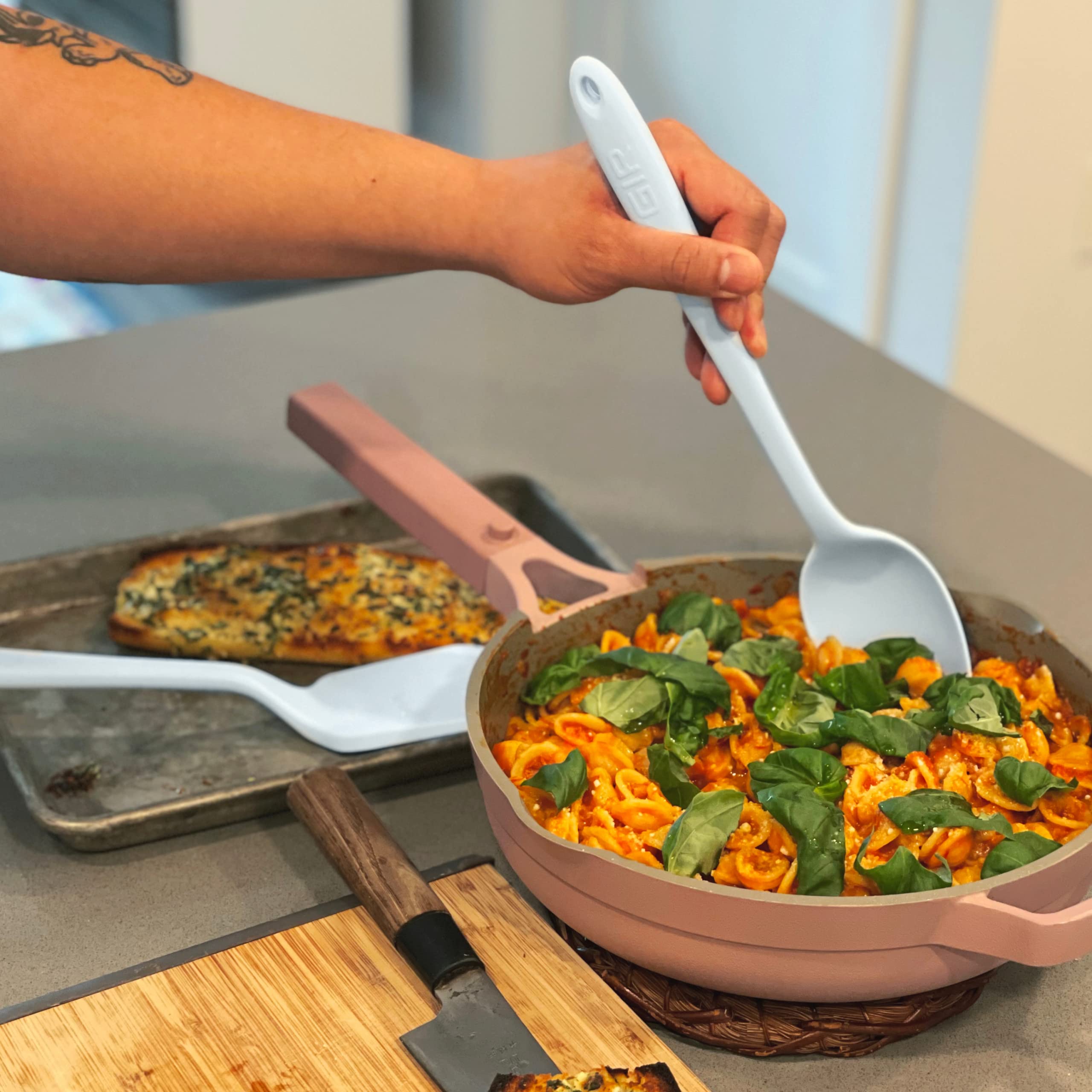 GIR: Get It Right Premium Silicone Spoon Heat-Resistant up to 425degF - Seamless, Nonstick Kitchen Spatulas for Cooking, Baking, and Mixing - Ultimate-13 IN IN, Slate - Slotted Spoon GIRSN2319SLT - Image 7