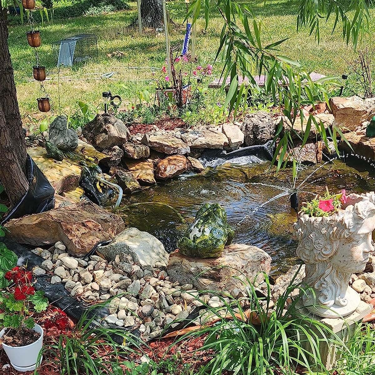 Pond Liner - Revestimiento impermeable para estanque de jardín, para fuentes de agua, cascadas, 1 x 2 m a 12 x 15 m / 39.3x49.2ft