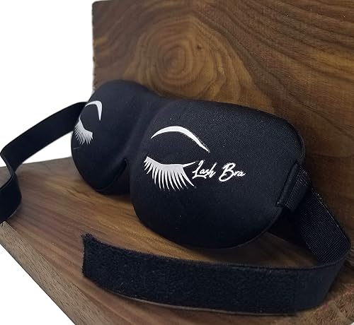 Miniatura 7 de Sujetador de pestañas, cubierta protectora 3D para máscara de dormir para extensiones de pestañas, color negro, paquete de 6