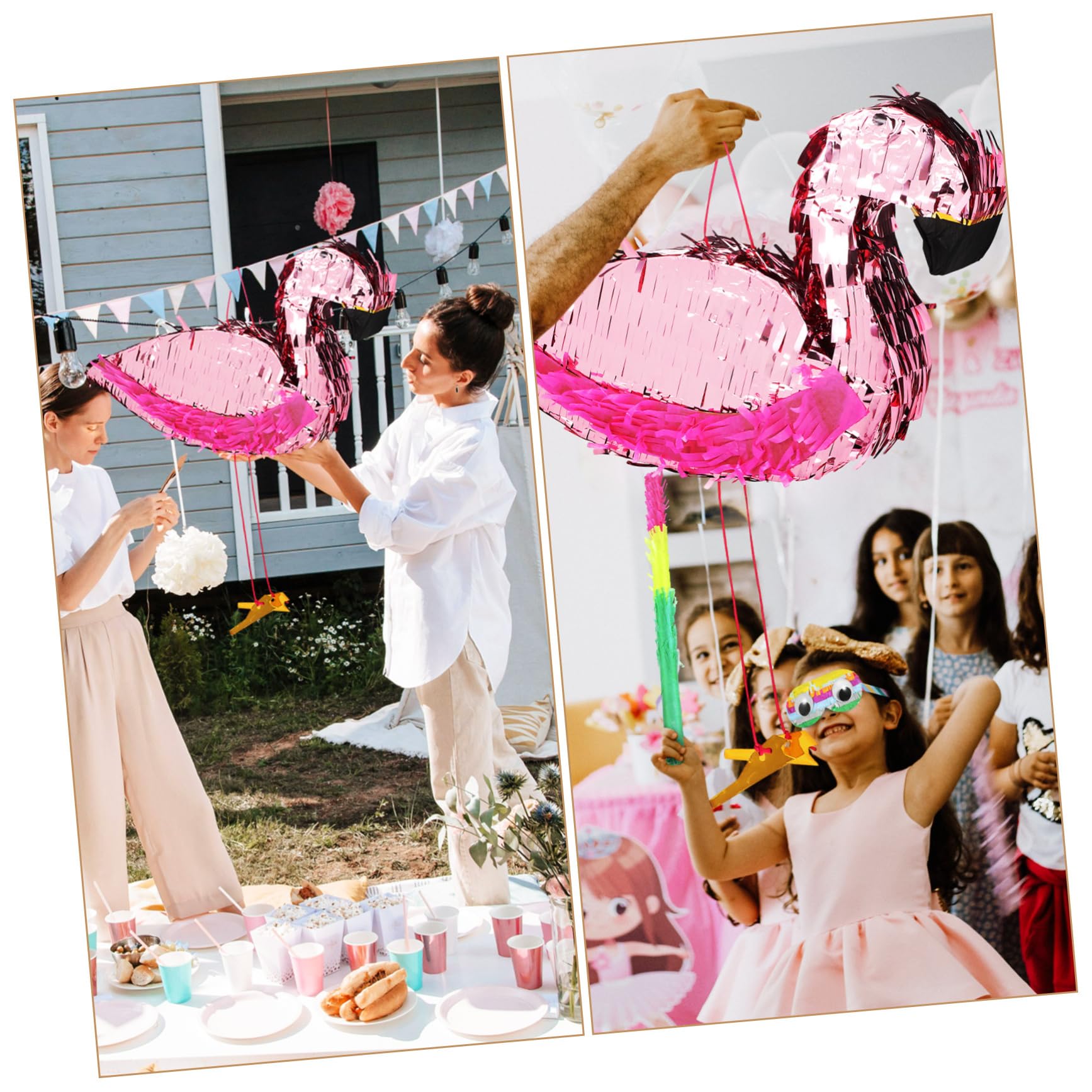Piñata de Flamenco de Papel 1 Juego para Fiesta Infantil