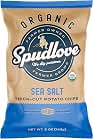 SpudLove Organic Thick-Cut Crunchy Potato Chips | Sea Salt | 5 Oz Bags | 9 Count