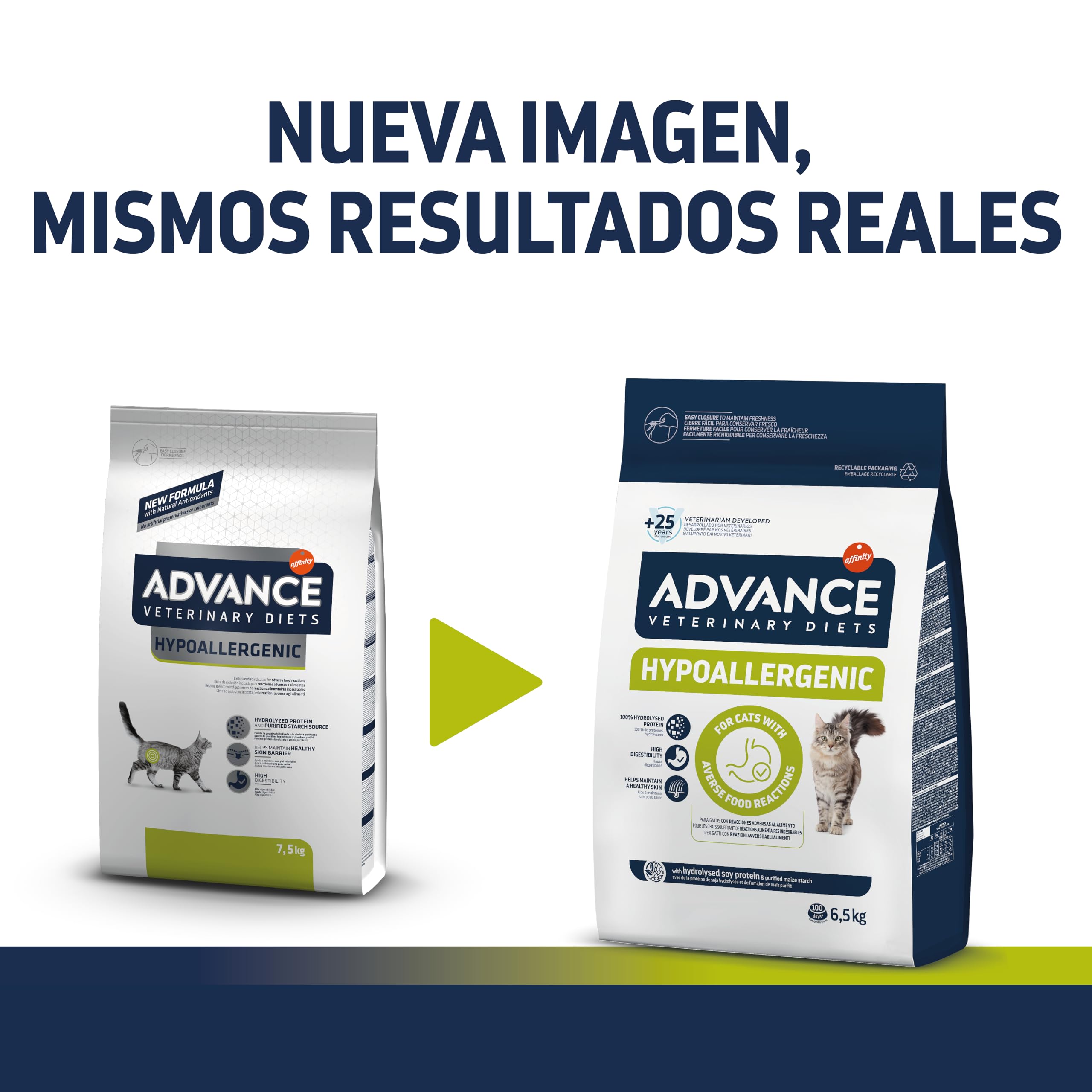 Advance Veterinary Diets Hypoallergenic, Pienso para Gatos 6,5kg