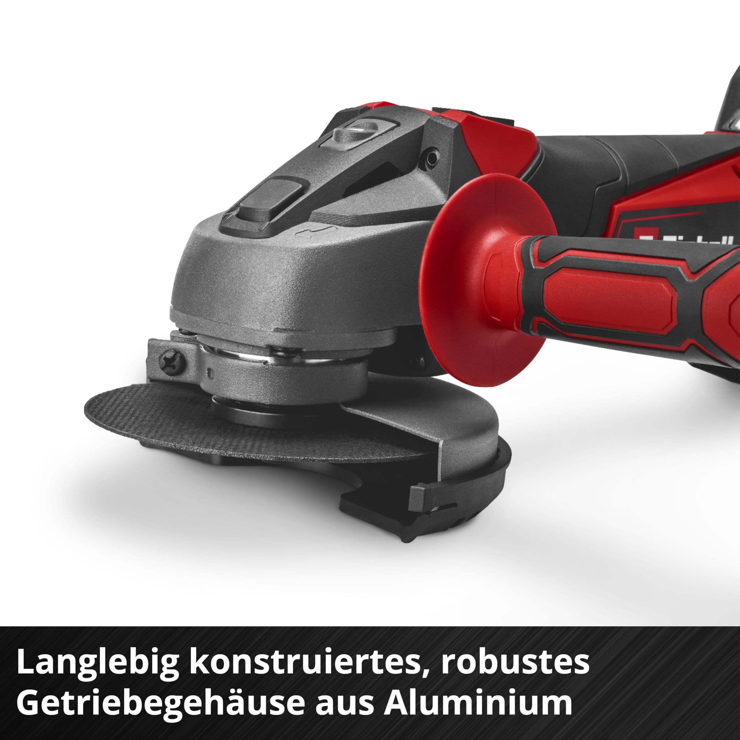 Einhell Akku-Winkelschleifer TC-AG 18/115 Li (1x4,0Ah) (18 V, 115 mm Scheiben-Ø, 28 mm Schnitttiefe, Softstart, Zusatzhandgriff, inkl. 1x 4,0 Ah Akku & Ladegerät)