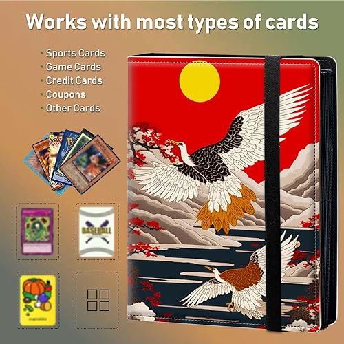 Miniatura 4 de Carpeta para tarjetas intercambiables, 4 bolsillos para tarjetas intercambiables, 320 bolsillos de doble cara, funda para tarjetas de tamaño