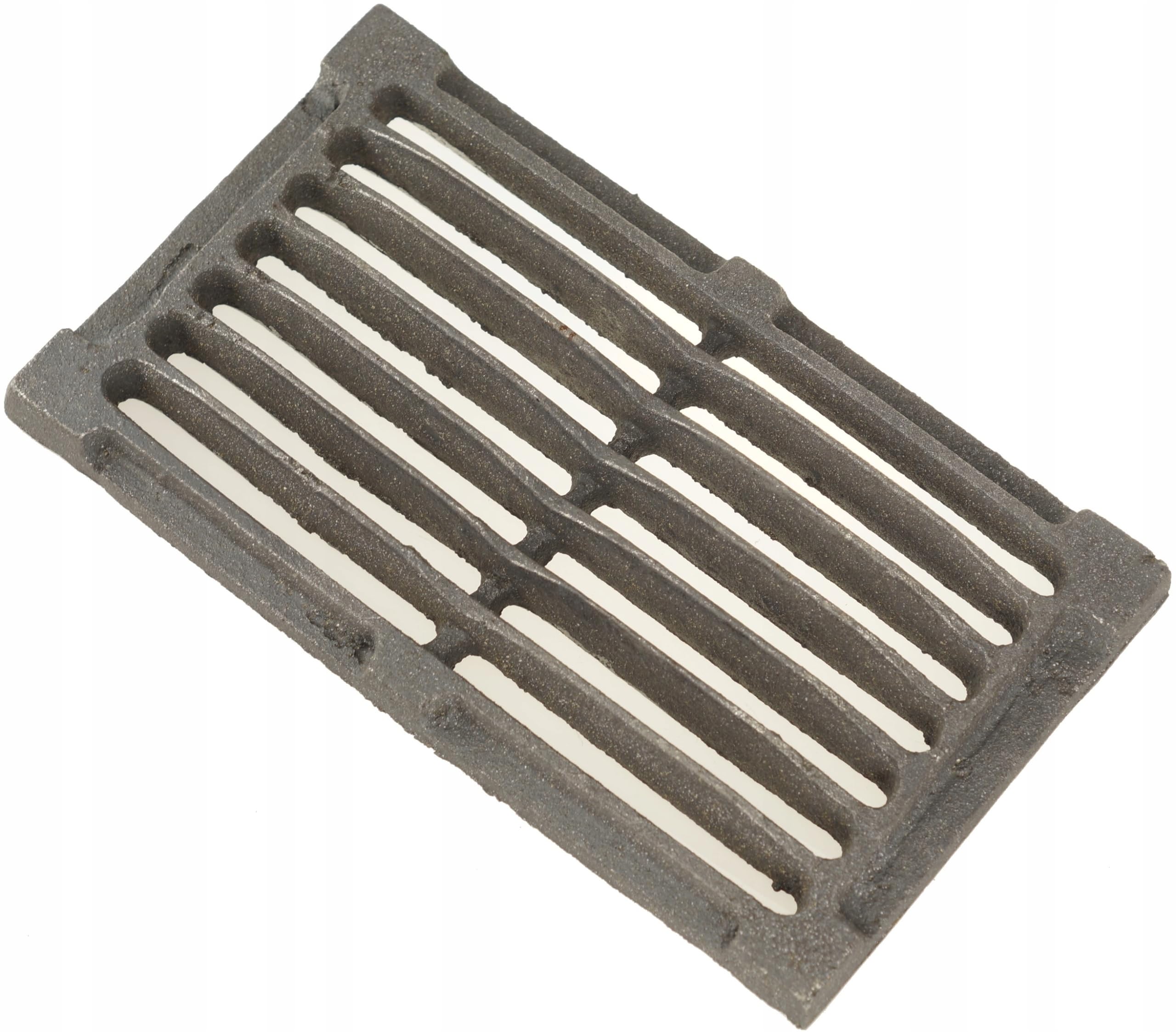 Griglia in ghisa per camino - struttura compatta per piccole stufe - resistente alle alte temperature per combustione efficiente e uso prolungato - 265 x 150 mm
