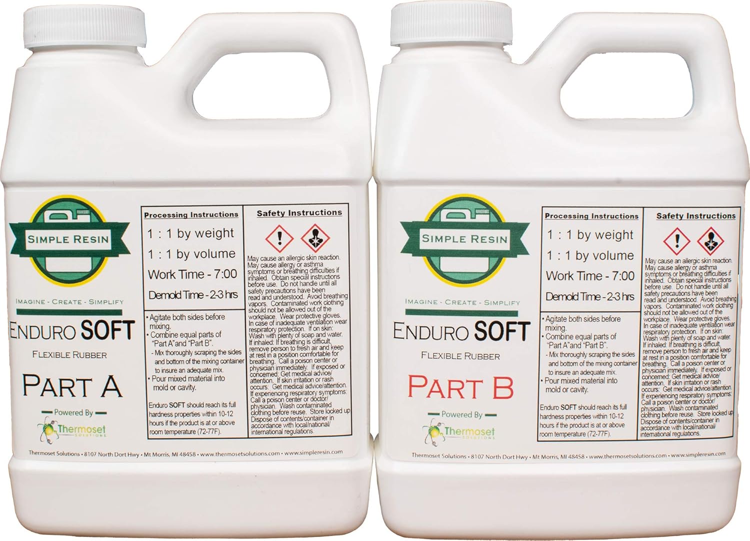 Enduro Soft 2 Part Liquid Polyurethane Casting Rubber