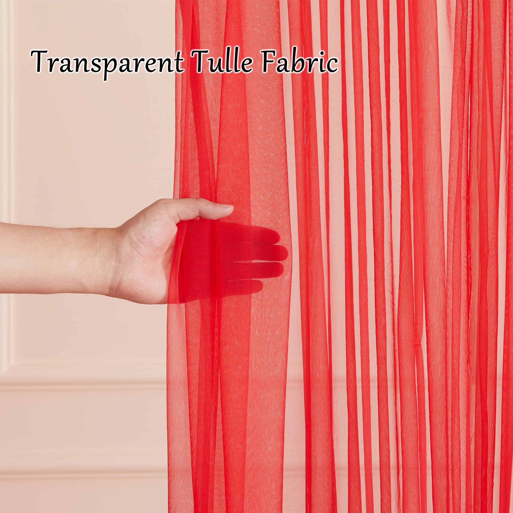 Rote Pailletten-Hintergrundvorhang 3x3 M – Glitzernder Fotohintergrund Für Hochzeit, Party, Babyshower